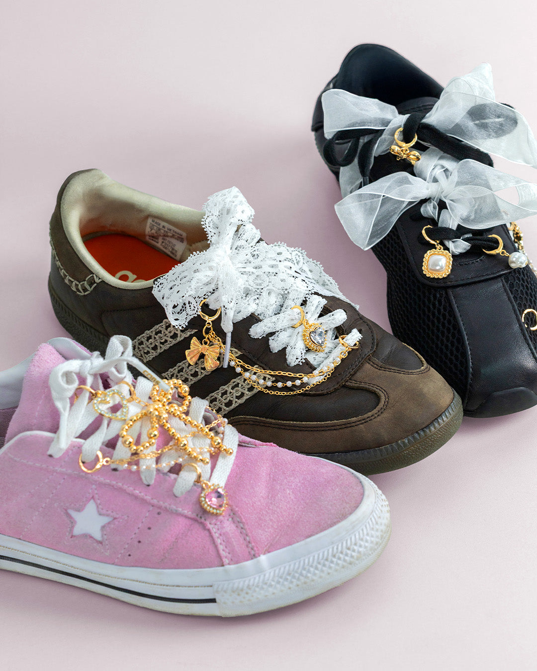 Pearls and Whimsy Satin Bow Shoe Charm Set-4