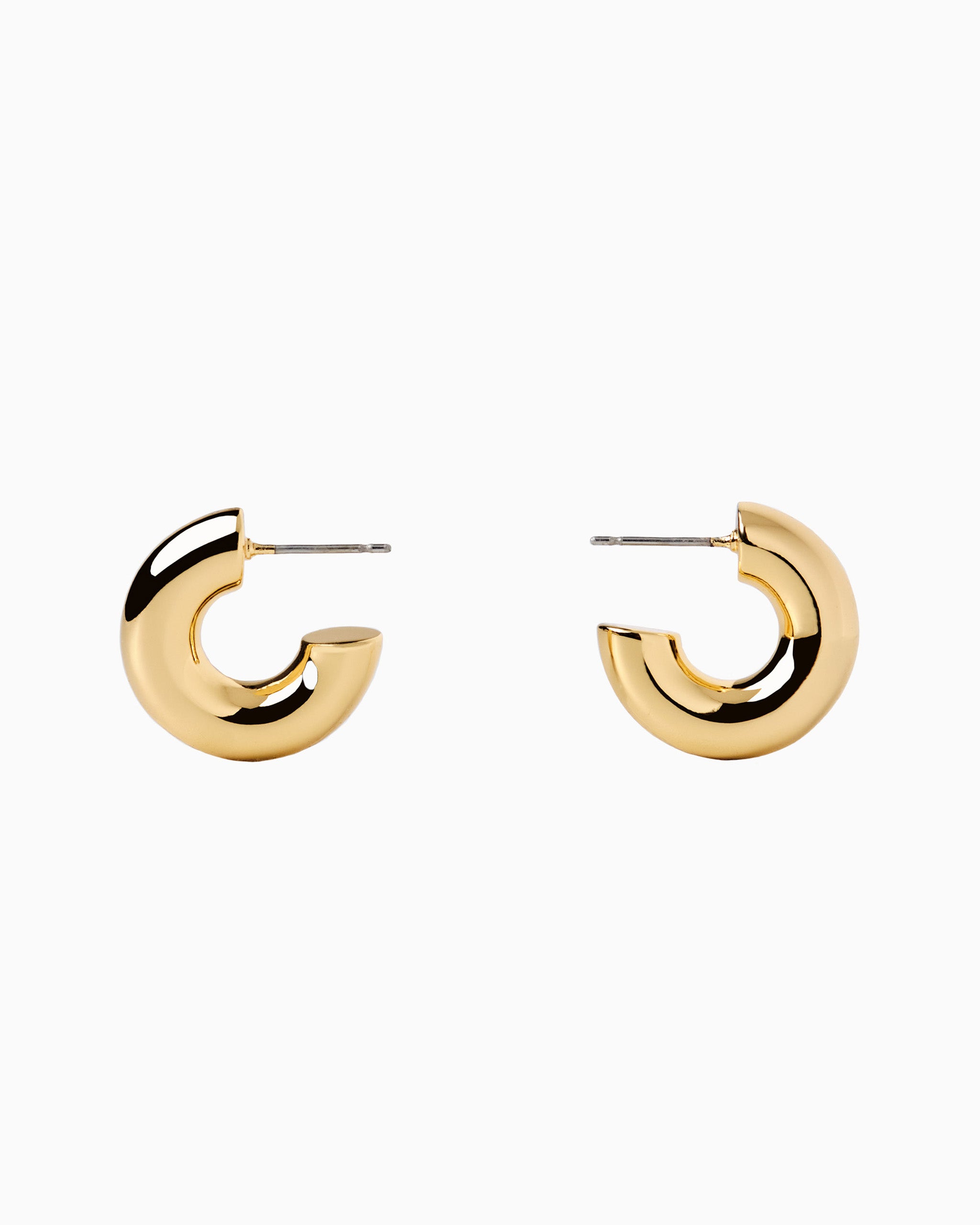 [18K] Bold Hoop Earrings (20mm)