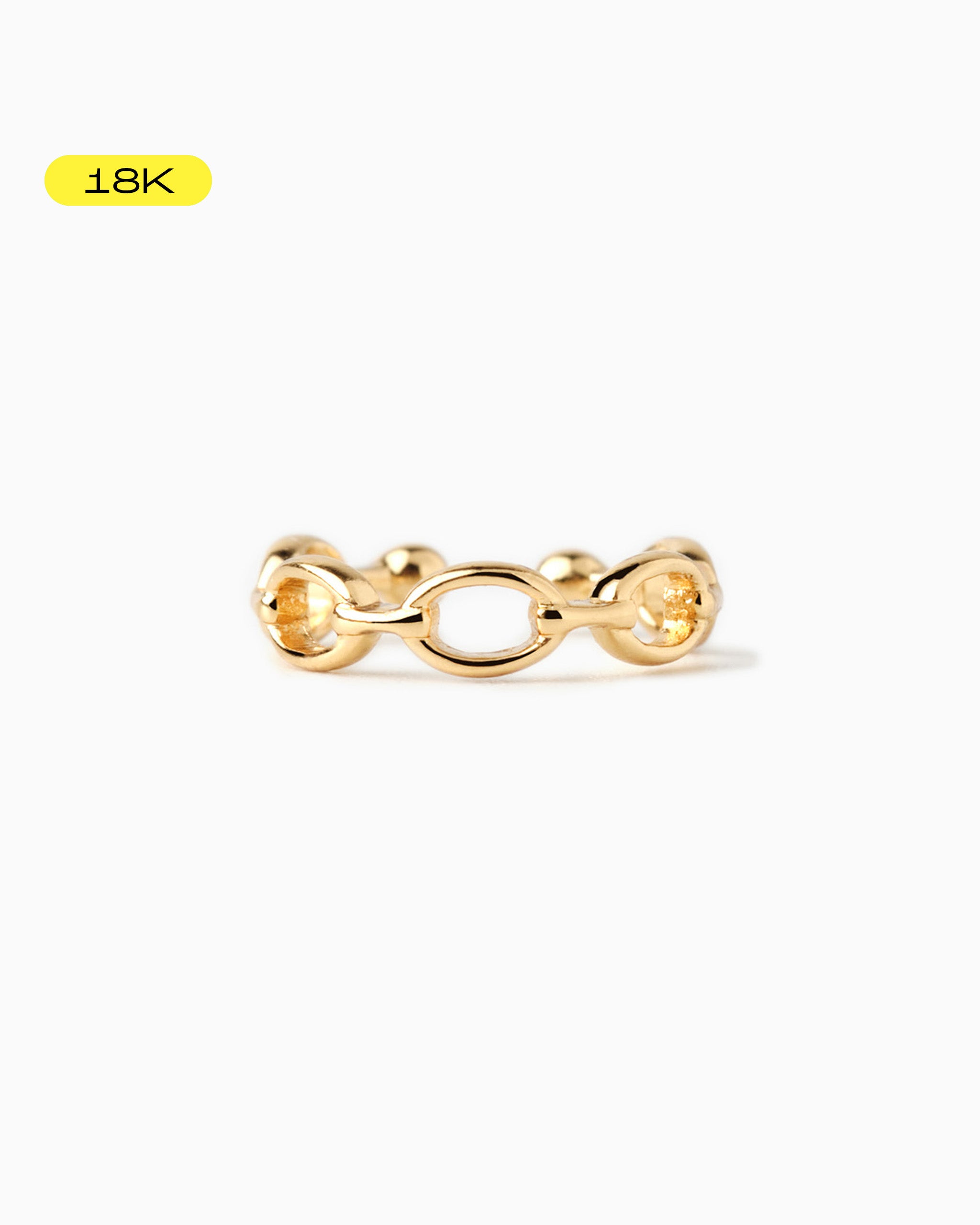 [18K] Link Chain Ear Cuff