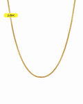 [18K] Round Box Chain Necklace