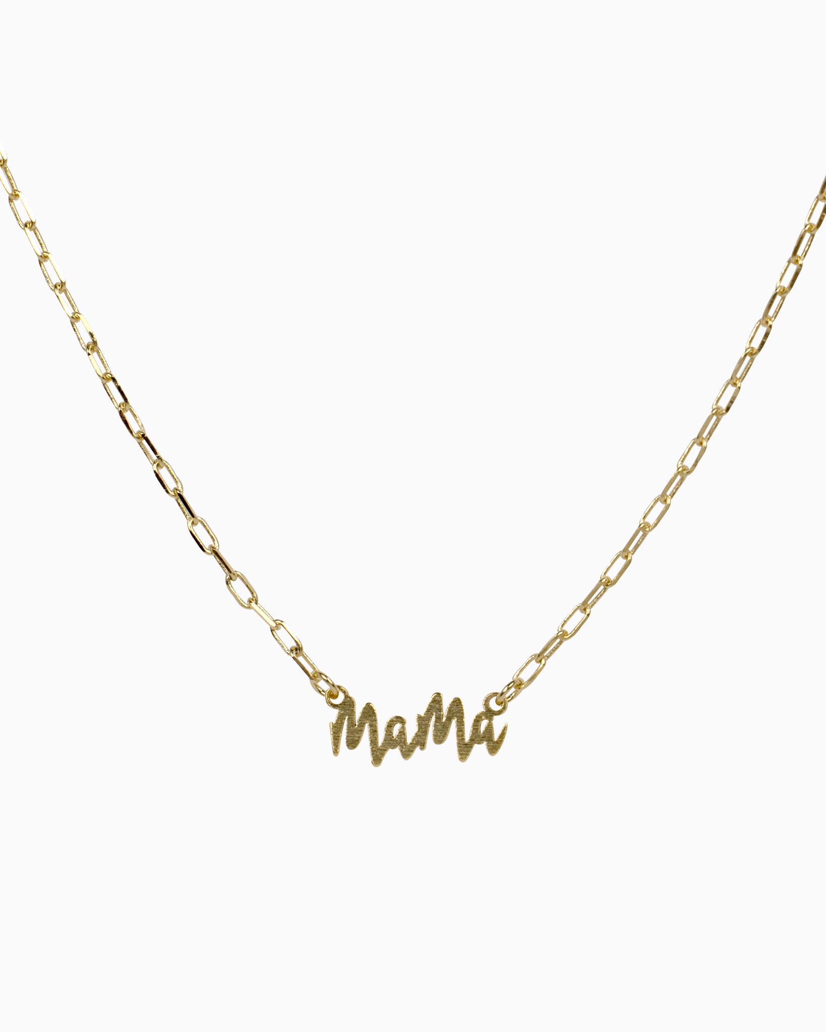 MAMA Letter Minimalist Clip Chain Necklace