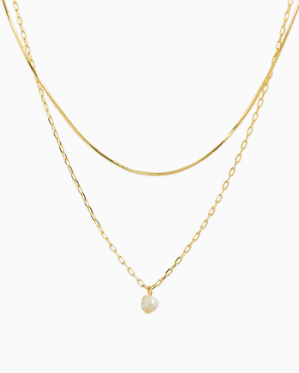 Layered Freshwater Pearl Necklace