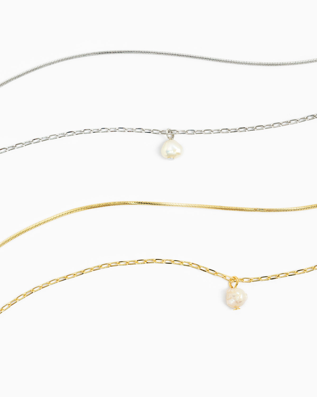 Layered Freshwater Pearl Necklace-3