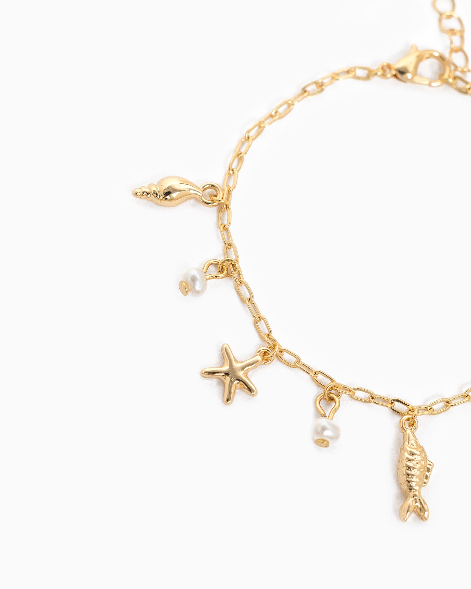 Sea Life Acrylic Color Charm Bracelet