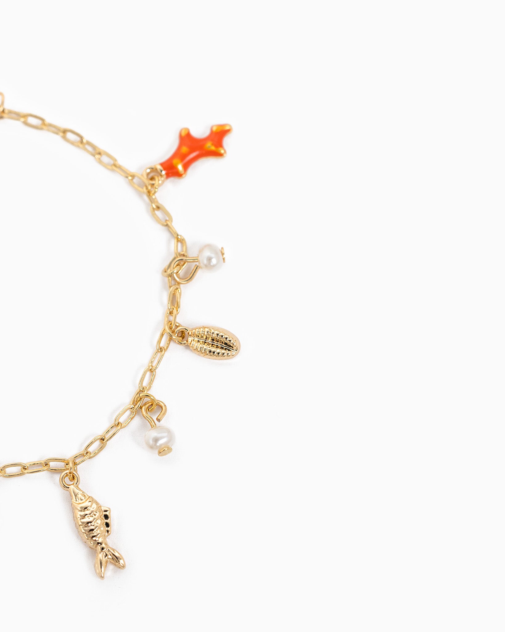 Sea Life Acrylic Color Charm Bracelet