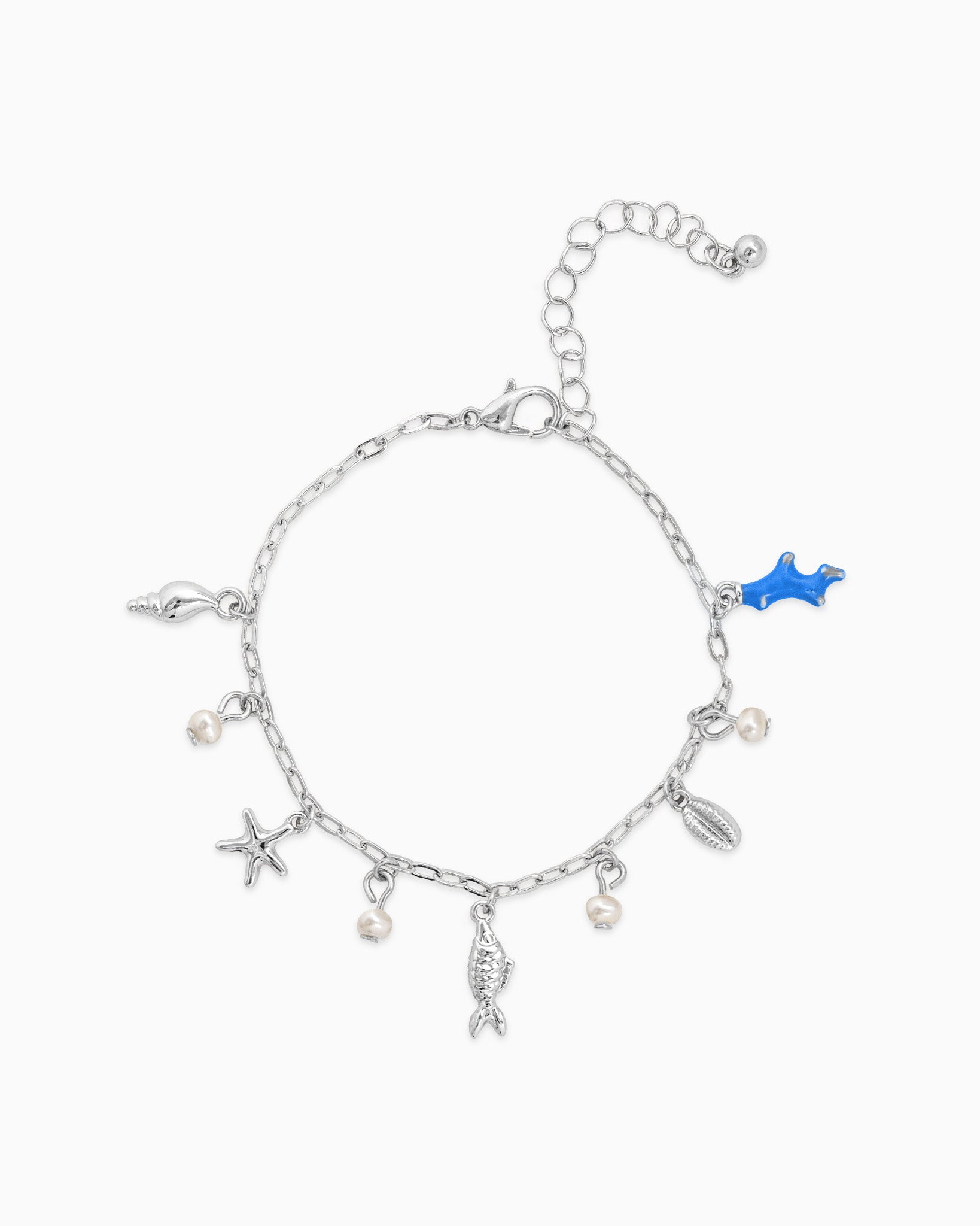 Sea Life Acrylic Color Charm Bracelet