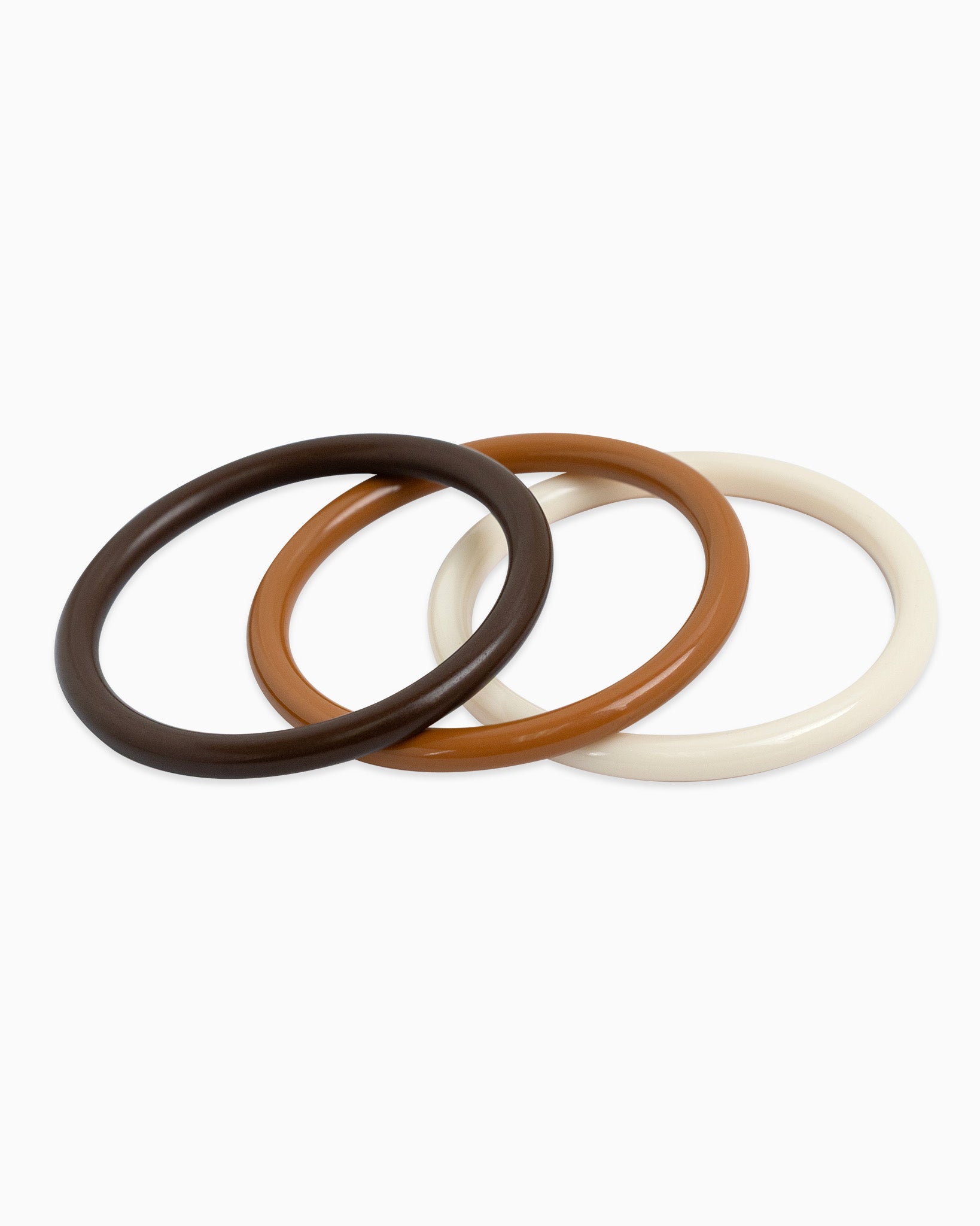 Colorful Soft Bangle Bracelets Set of 3