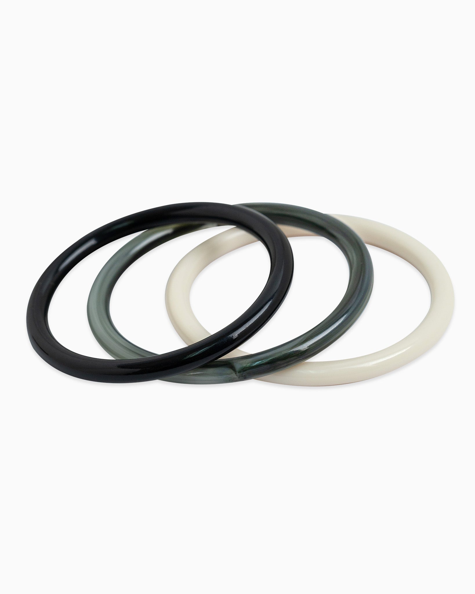 Colorful Soft Bangle Bracelets Set of 3