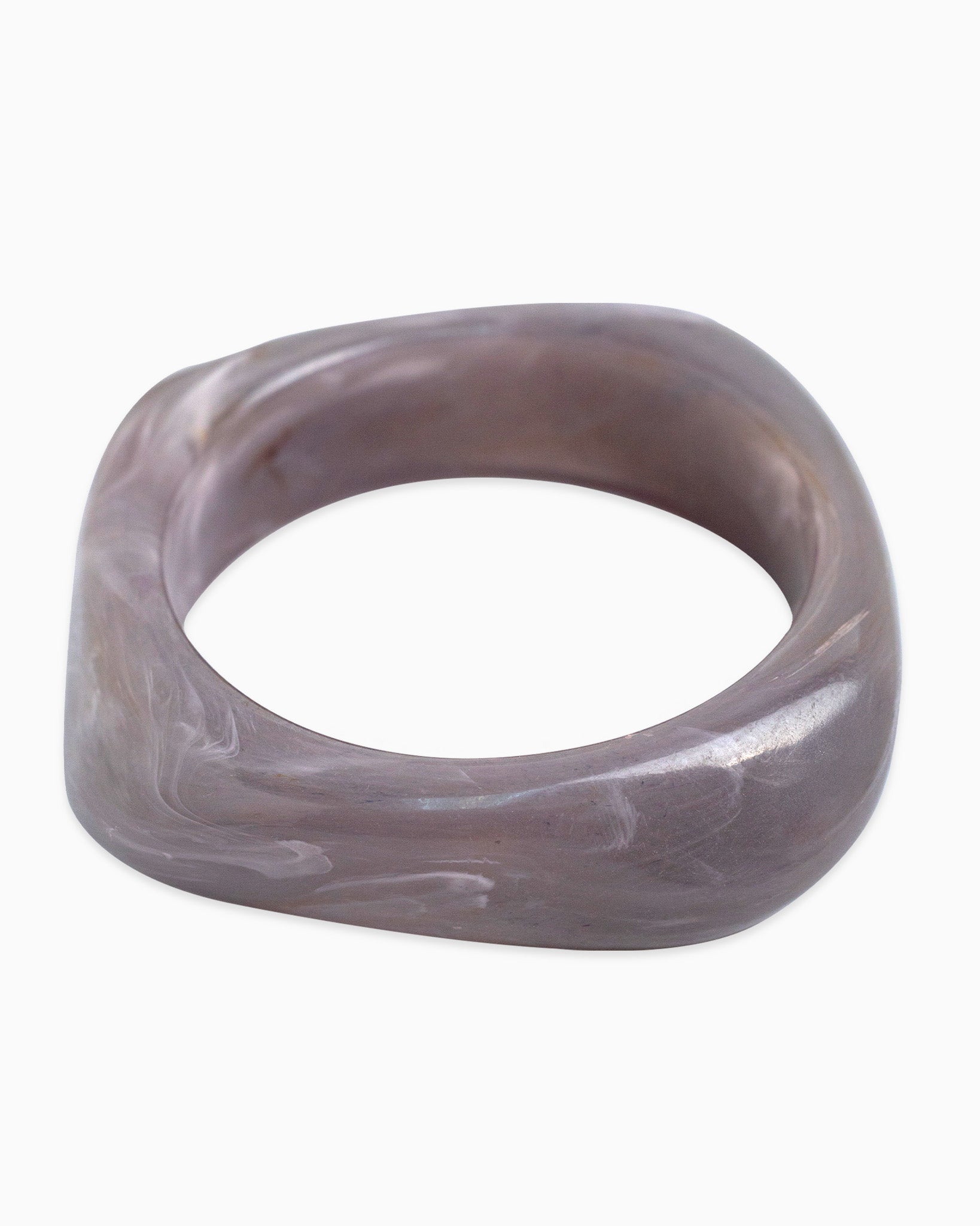 Dark Bold Marble Bangle Bracelet