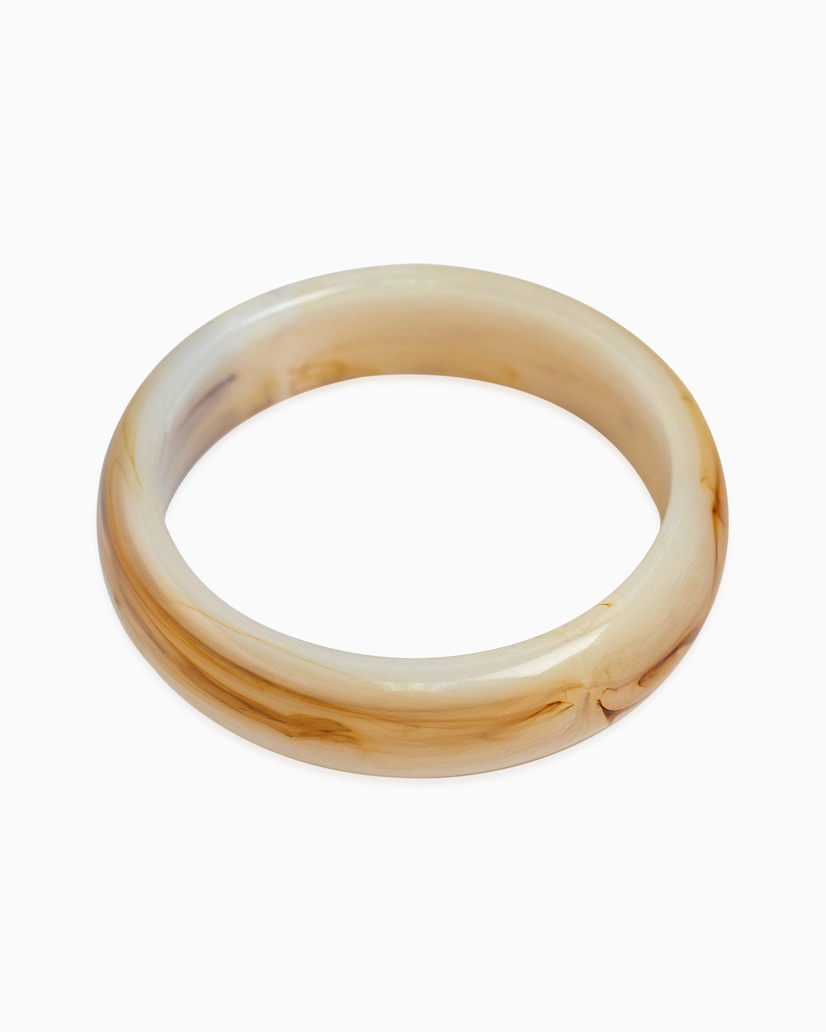 Soft Bold Marble Bangle Bracelet