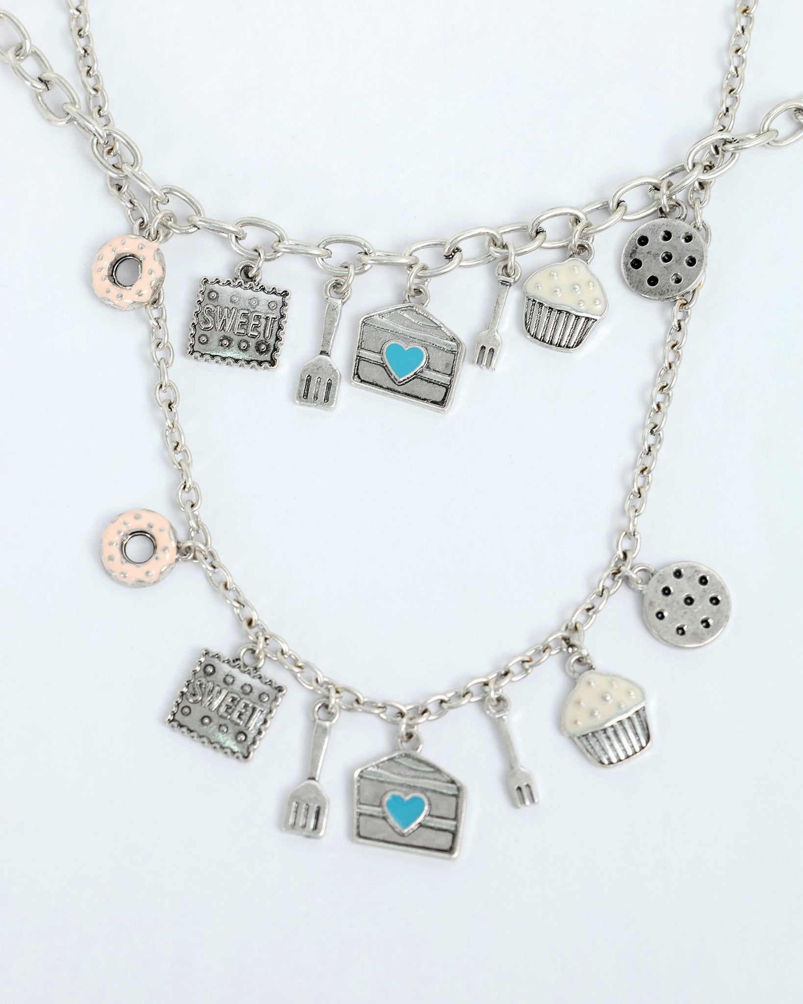 A Bite of Sweet Cake Charm Bracelet