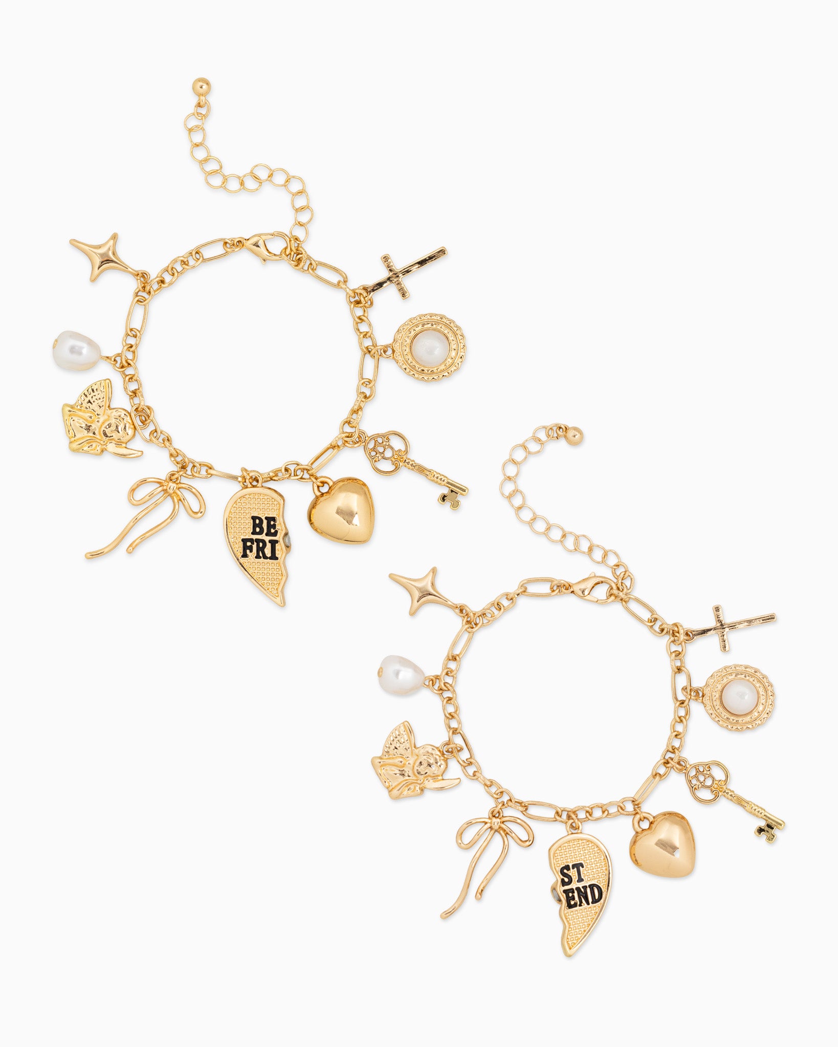 Matching BFF Charm Bracelet Set