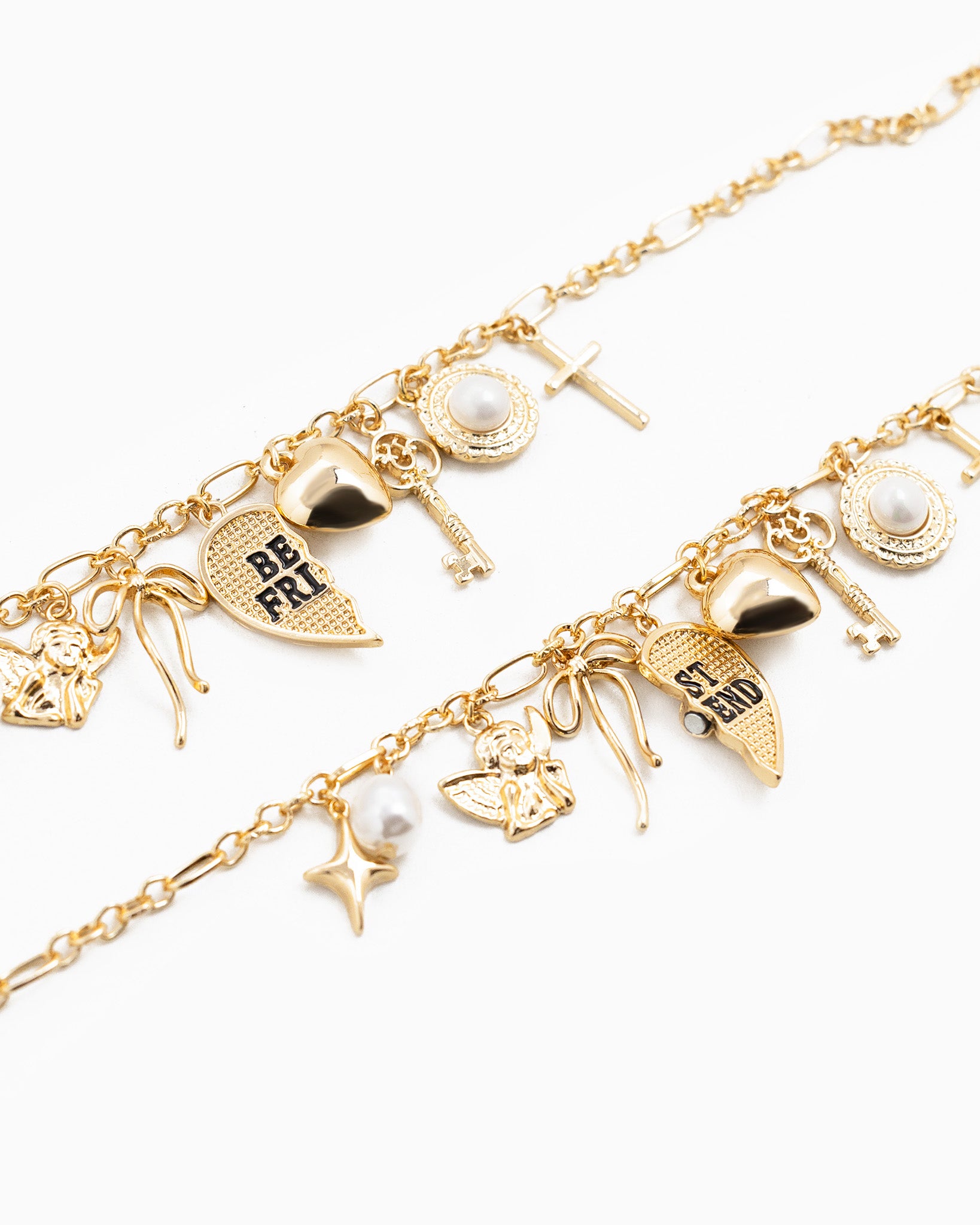 Matching BFF Charm Necklace Set
