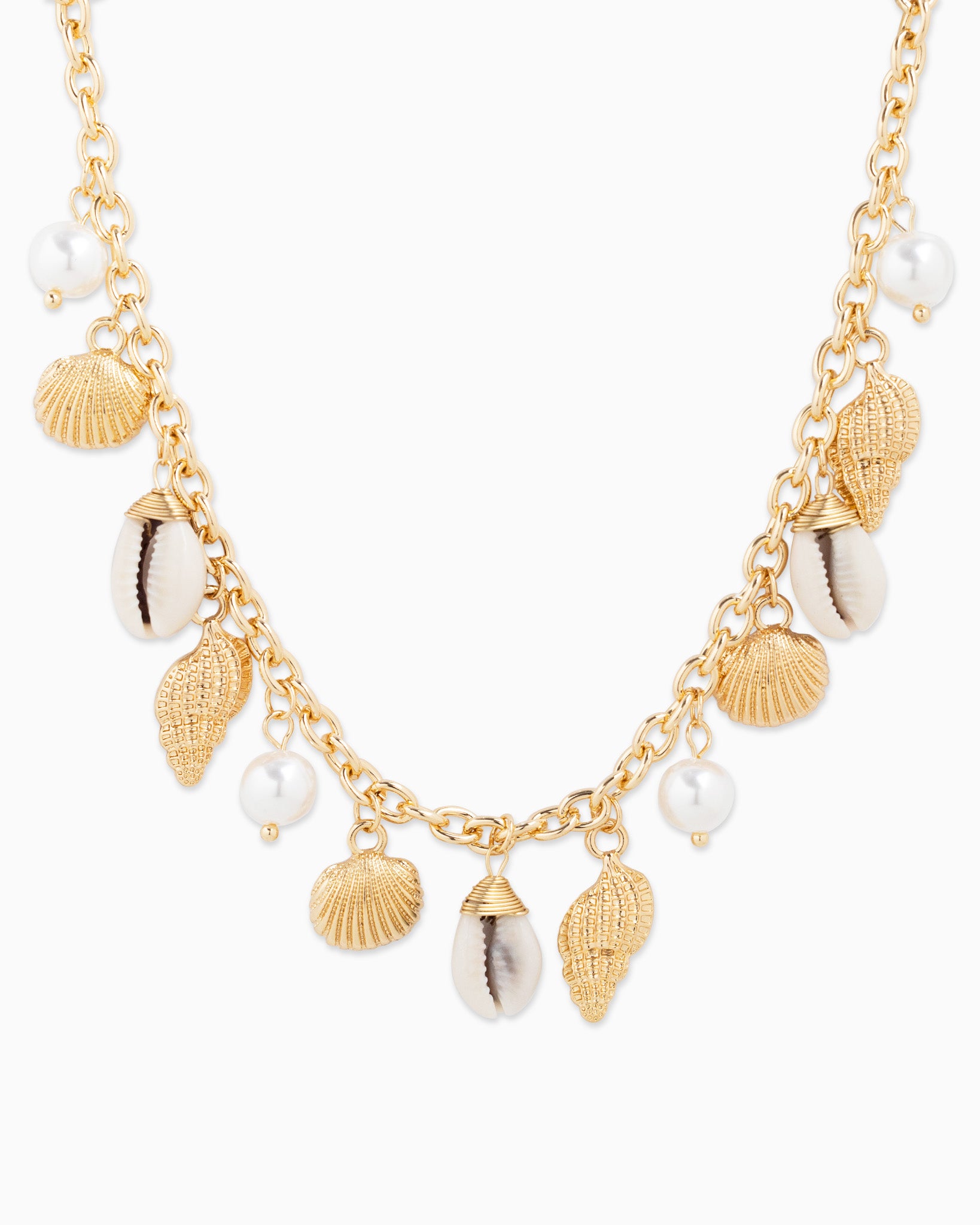 Sea Life Shell Mix Maxi Charm Necklace