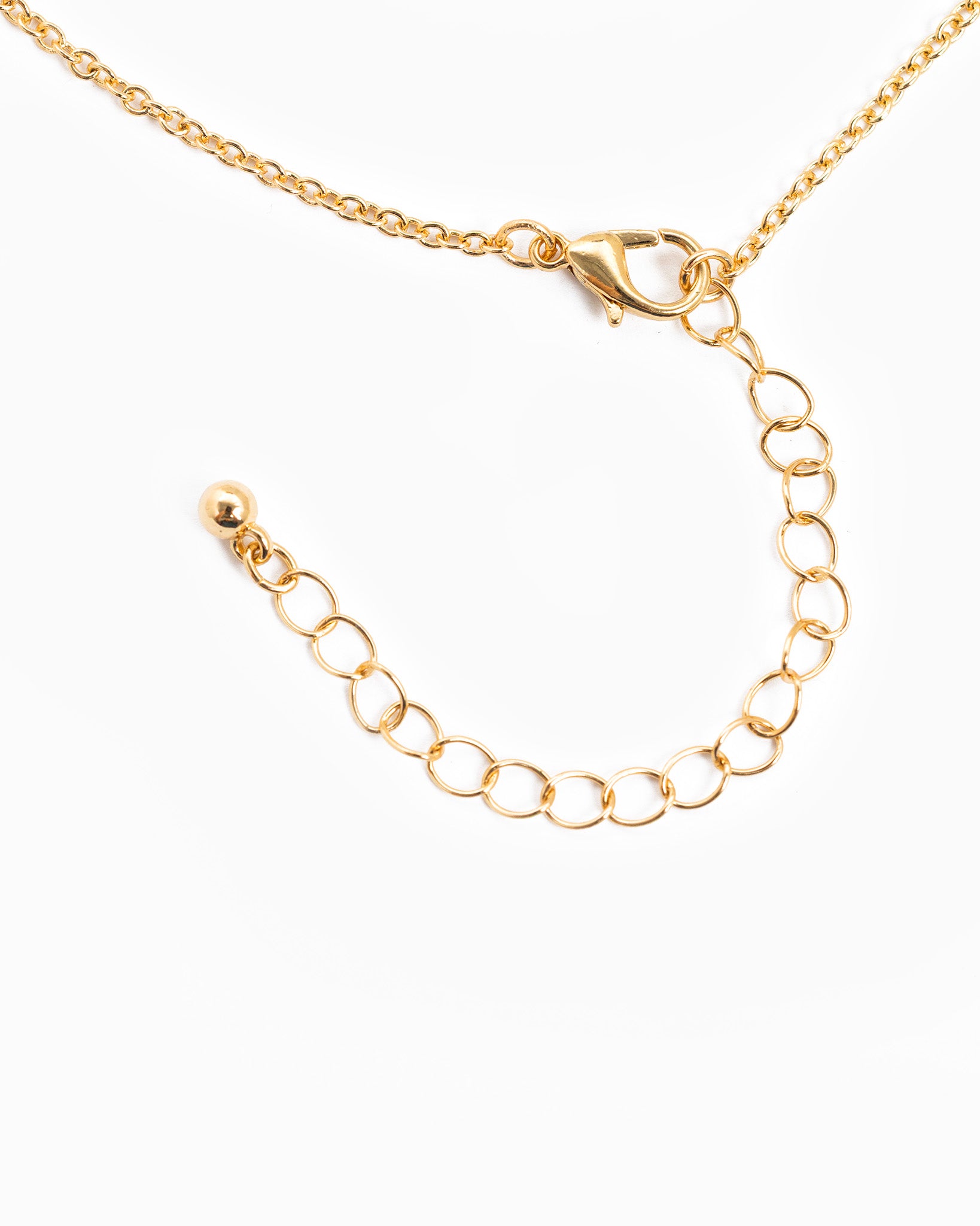 Dainty Stone & Pearl Flower Charm Necklace