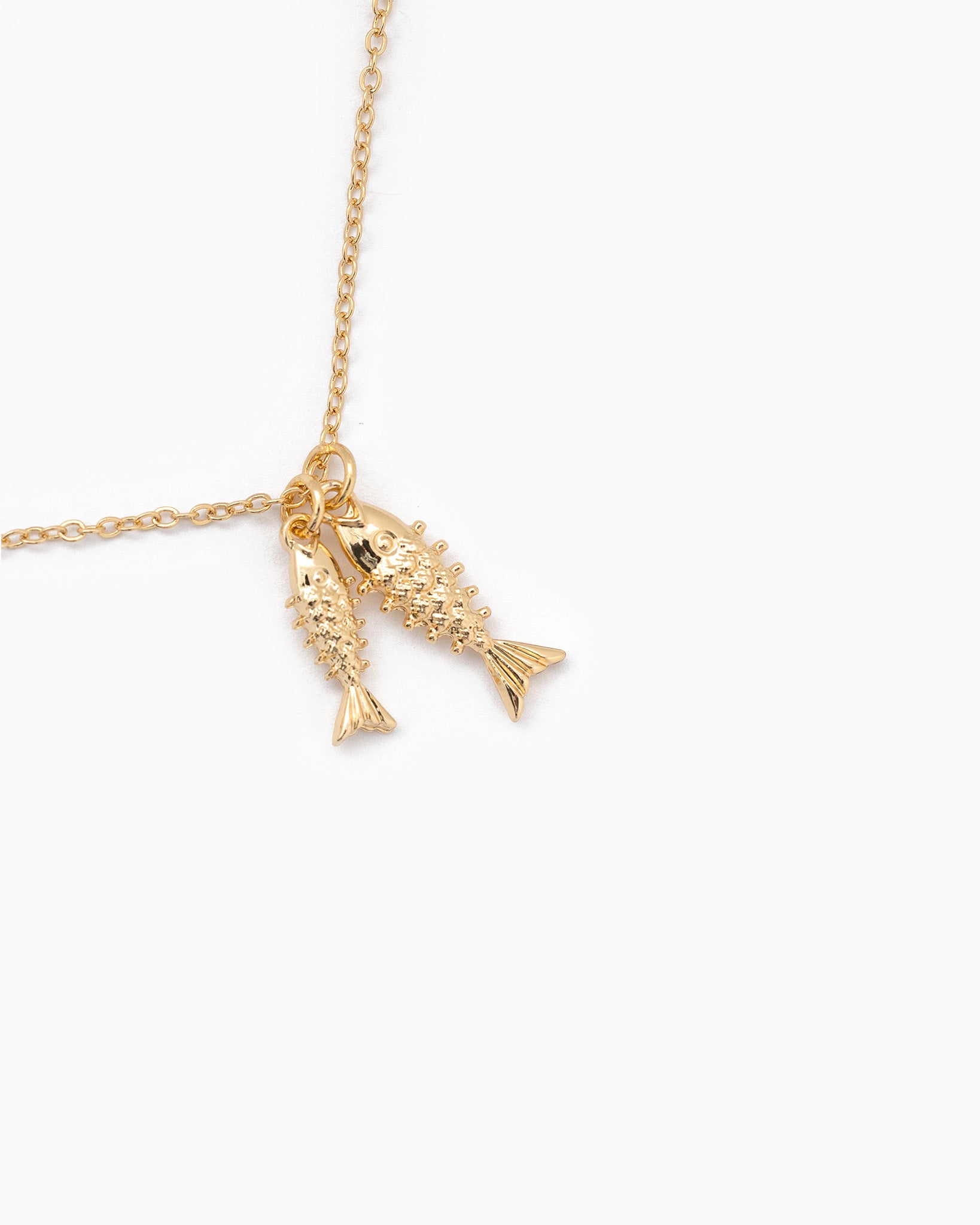 Double Sea Life Sardine Necklace