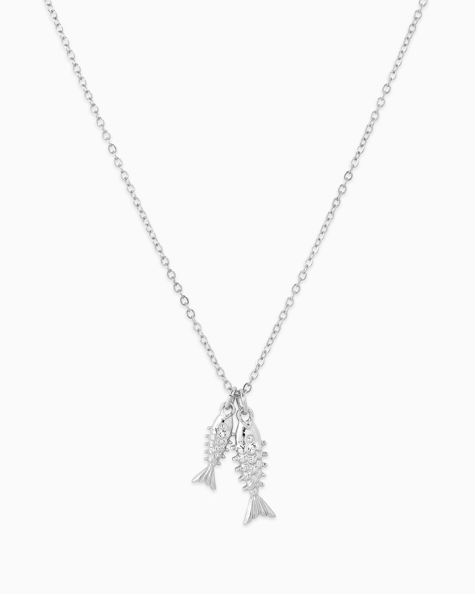 Double Sea Life Sardine Necklace