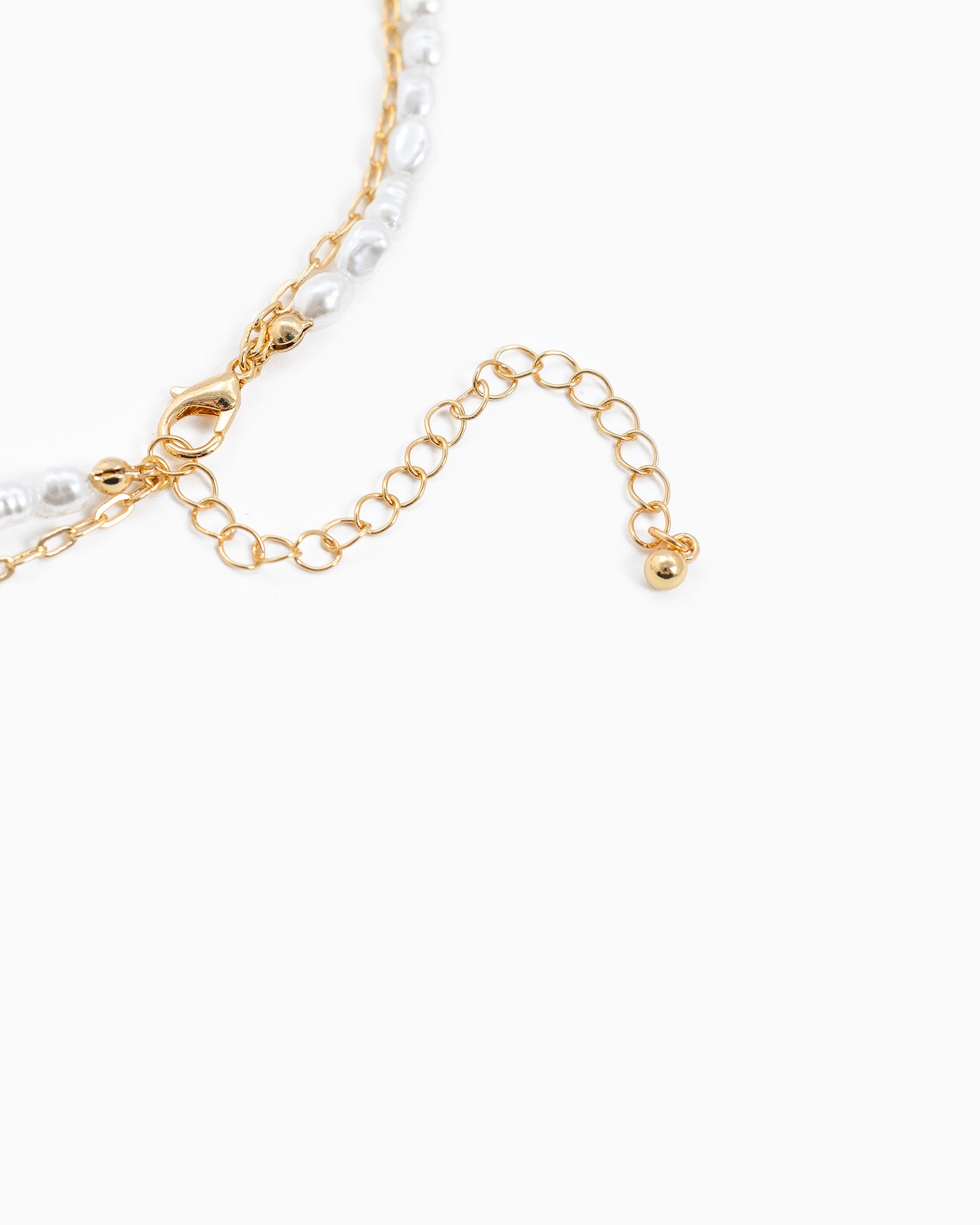 Sea Life Layered Pearl & Fish Charm Necklace