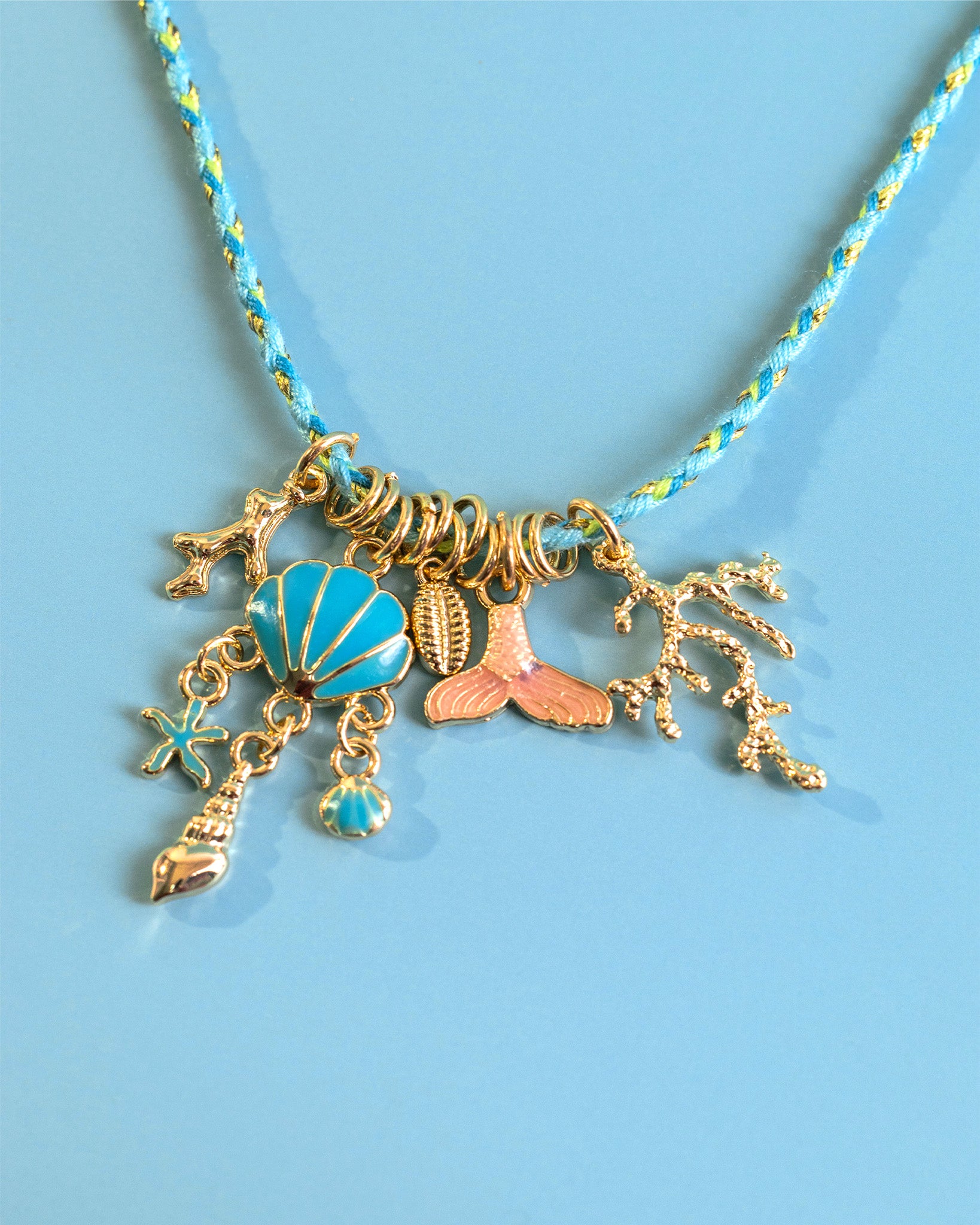 Secrets of the Blue Tide Charm Necklace