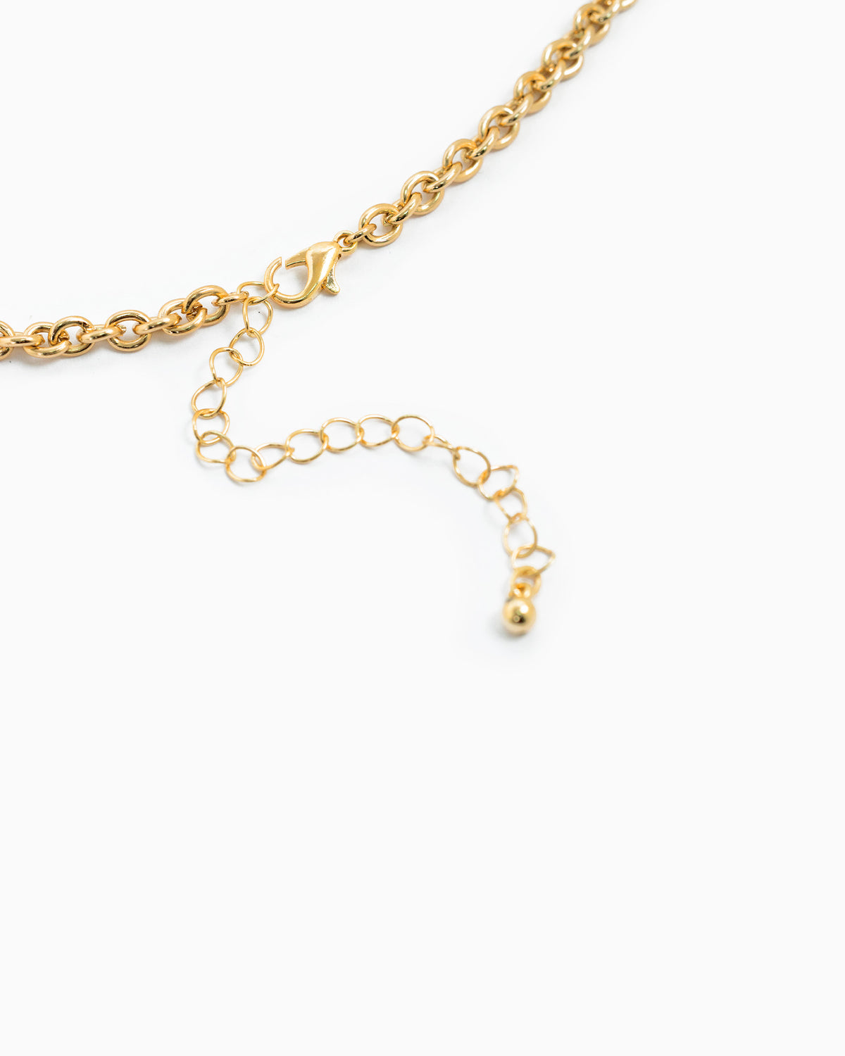 Cross Heart Recon Stone Multi Charm Necklace-3