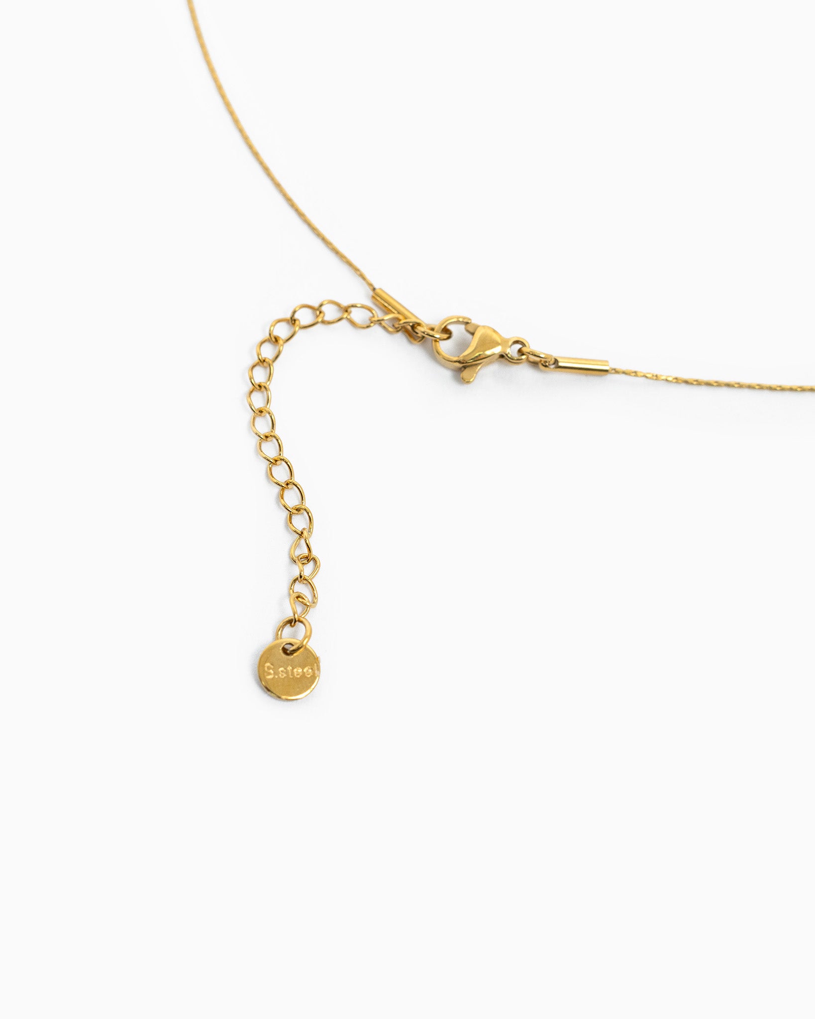 Stainless Cat’s Eye Mini Oval Glow Pendant Necklace