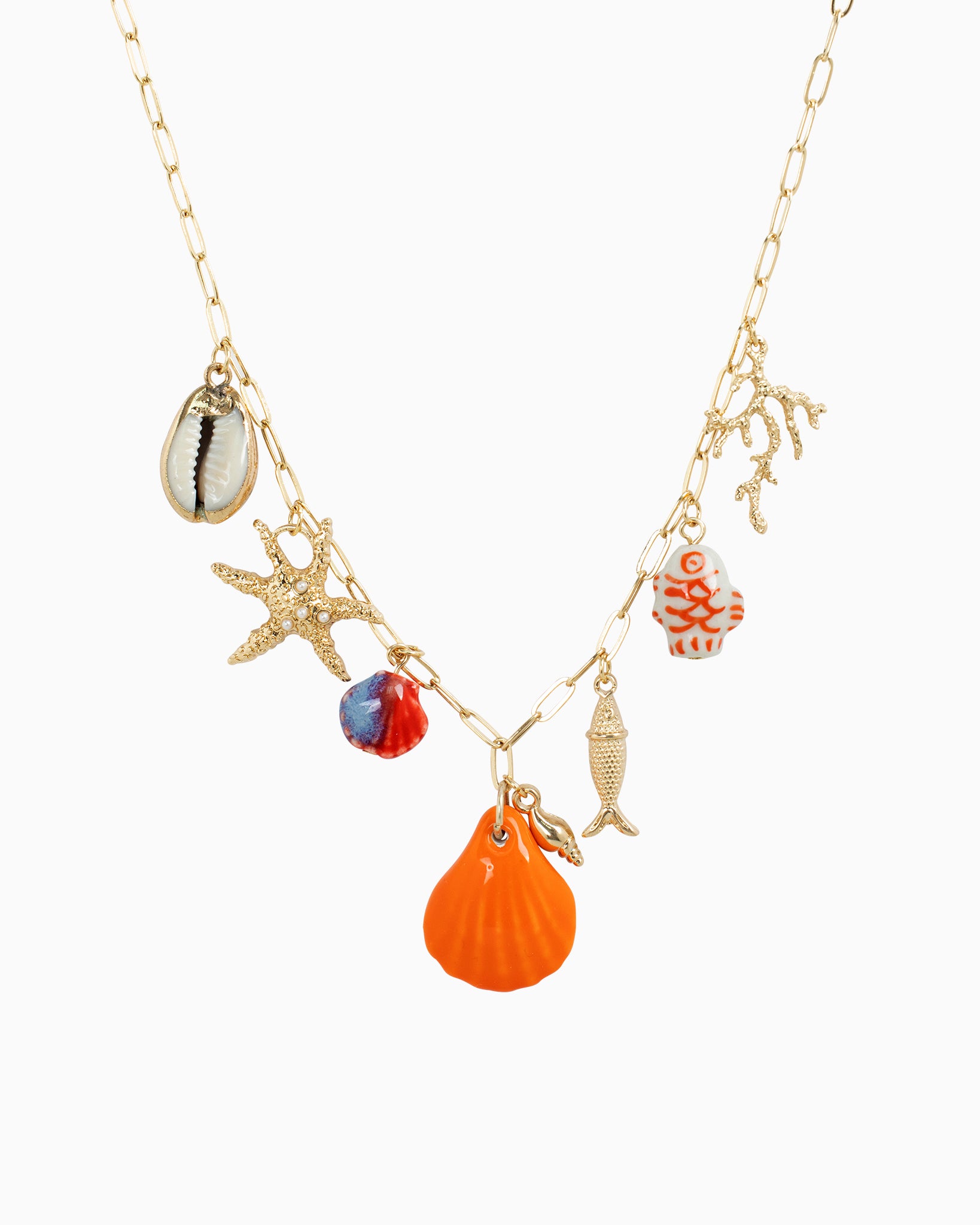 Beach Lucky Seaside Talisman Charm Necklace