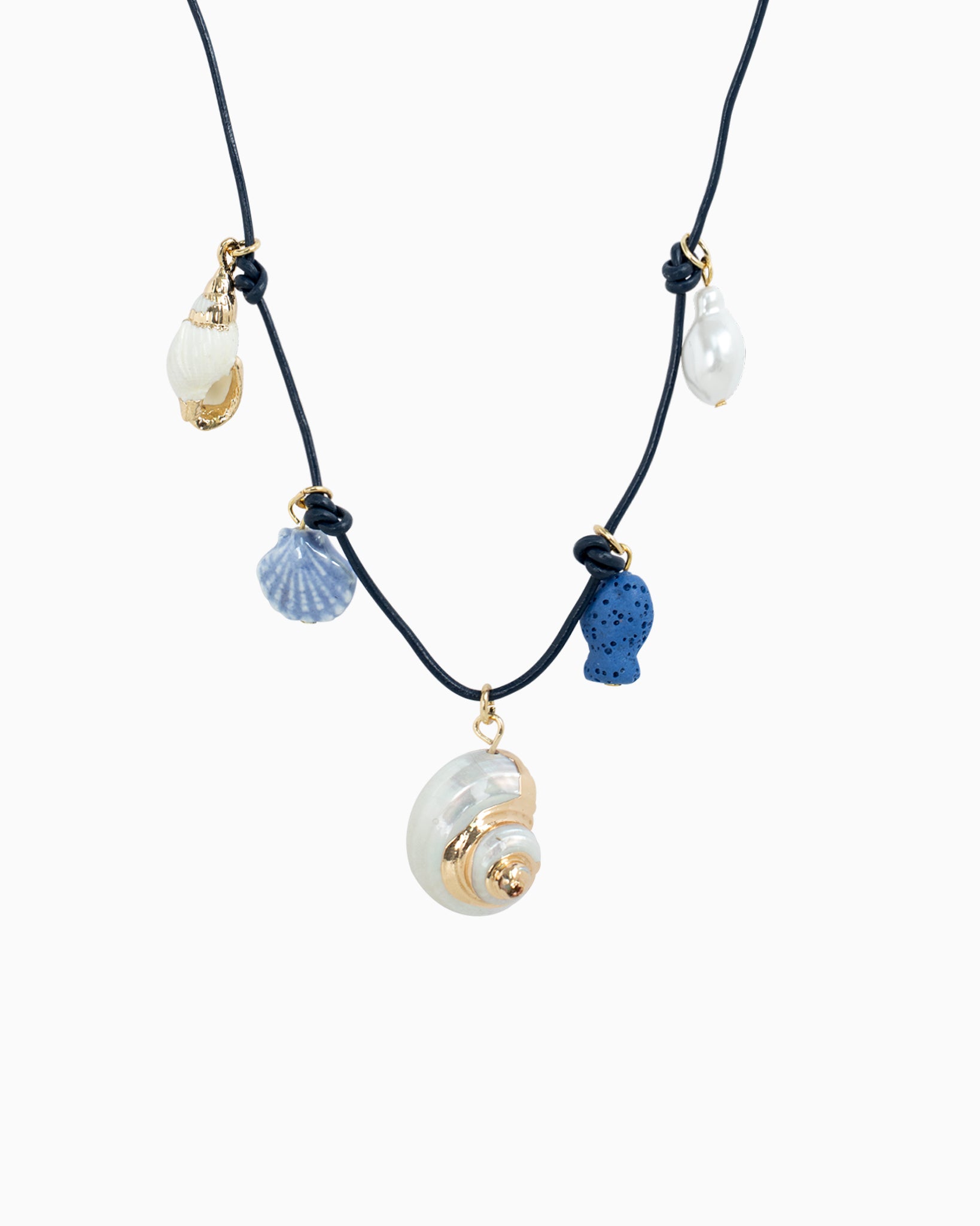 Sea Life Mineral Coast Charm Necklace