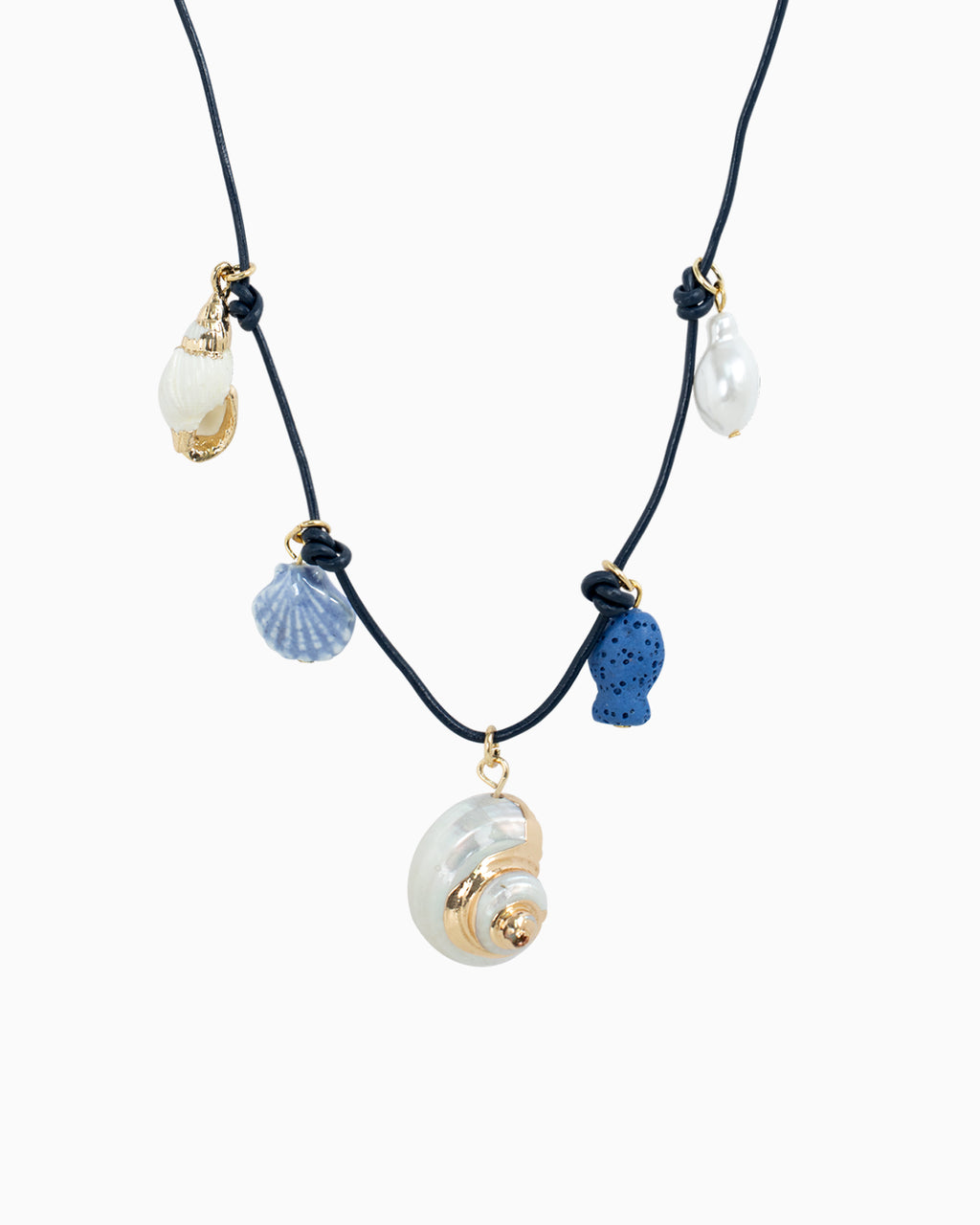 Sea Life Mineral Coast Charm Necklace