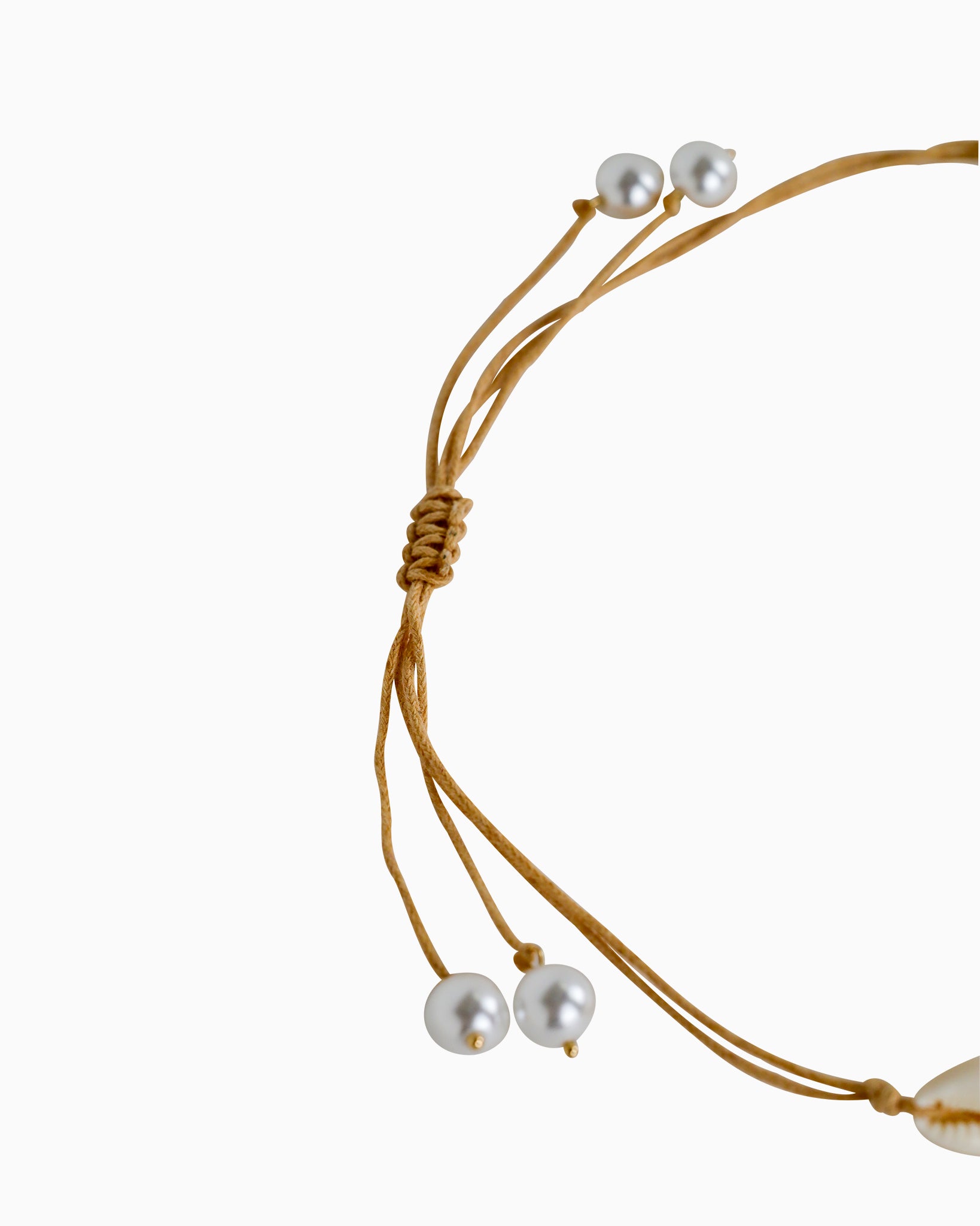 Beach Mode Coastal Starfish Shell Cord Necklace-3