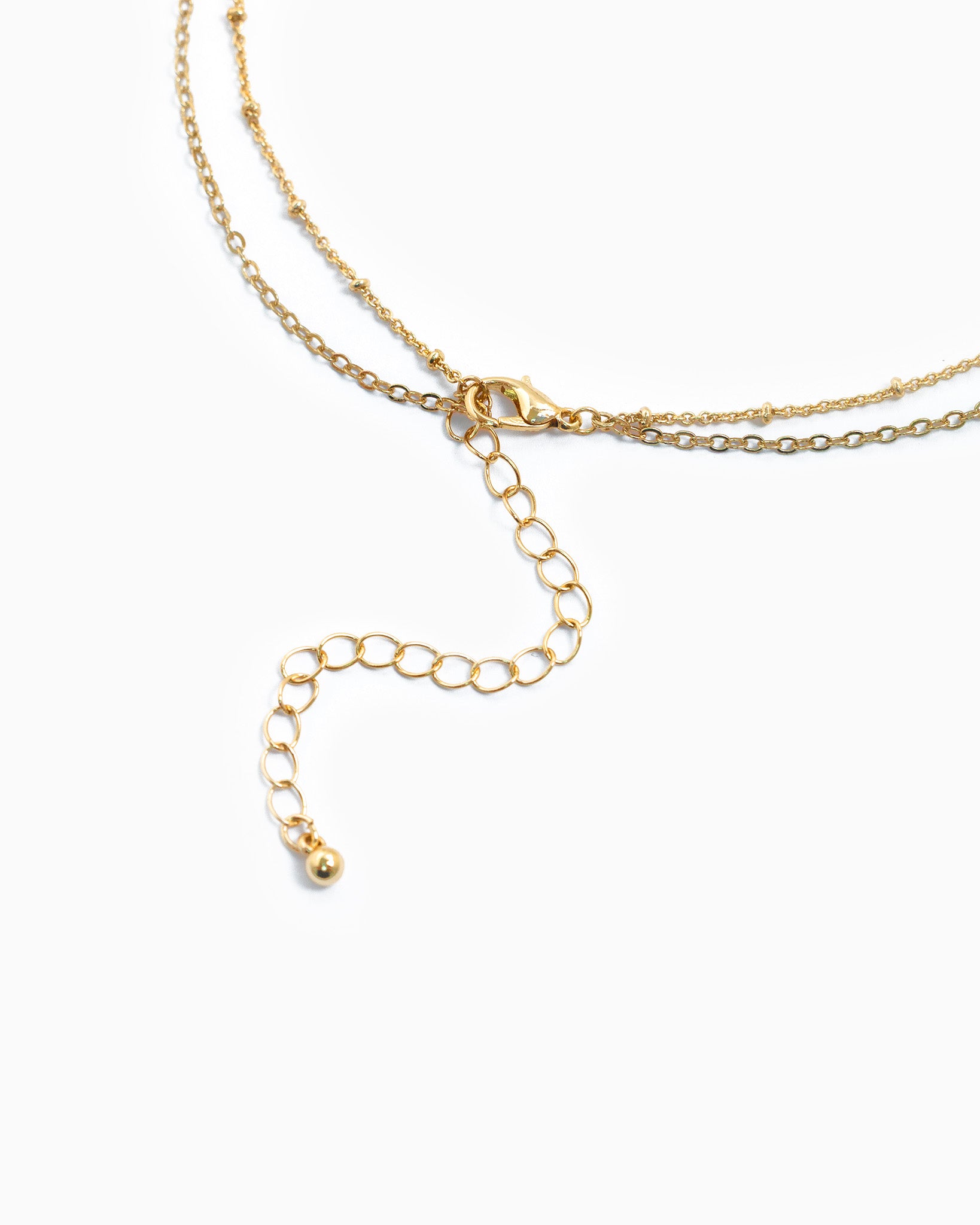 Antique Layered Heart Locket Angel Teardrop Necklace