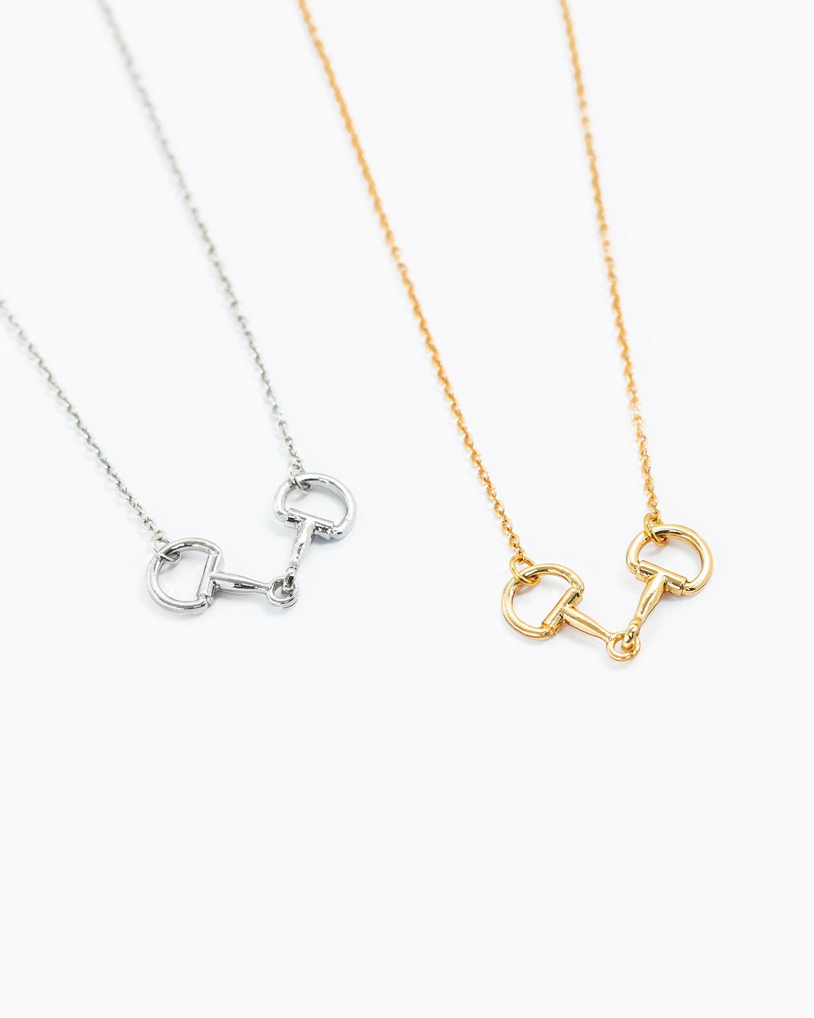 Western Double Linked Horsebit Necklace