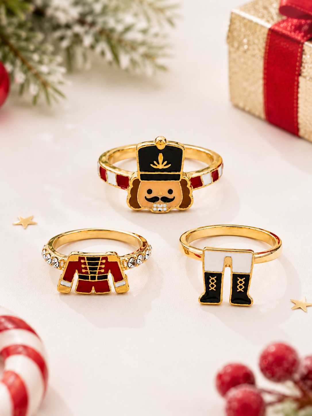 Christmas Stacking Ring Set - Nutcracker-1