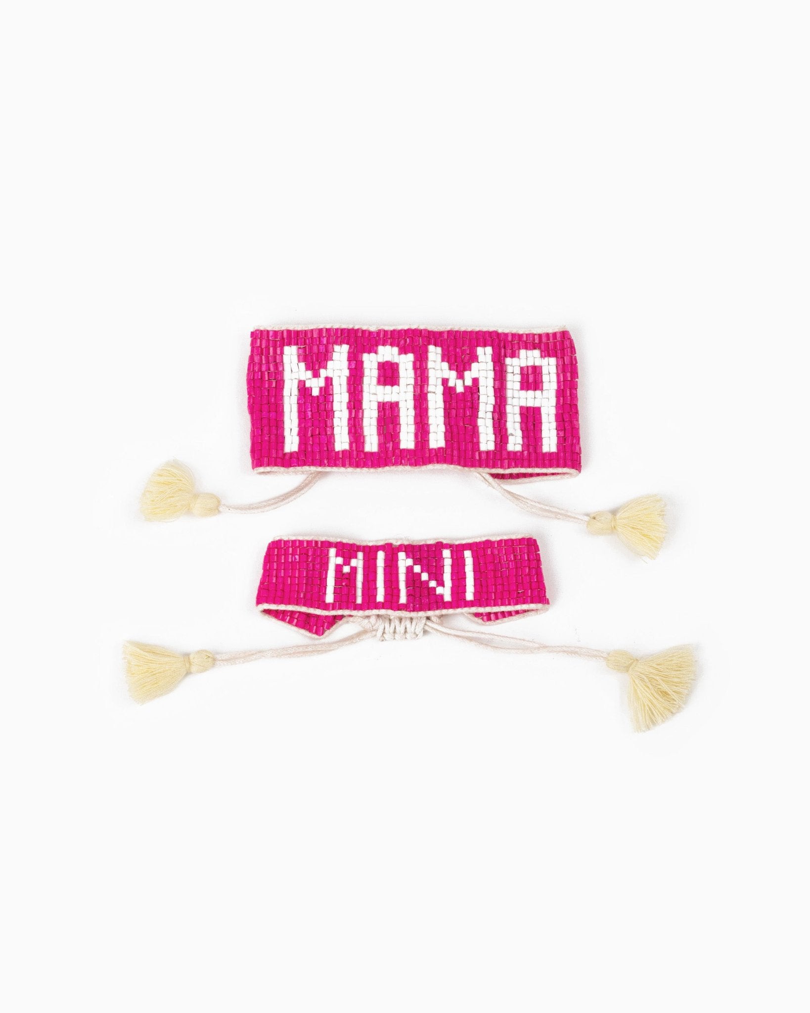 Beaded Mom and Mini Matching Bracelet Set