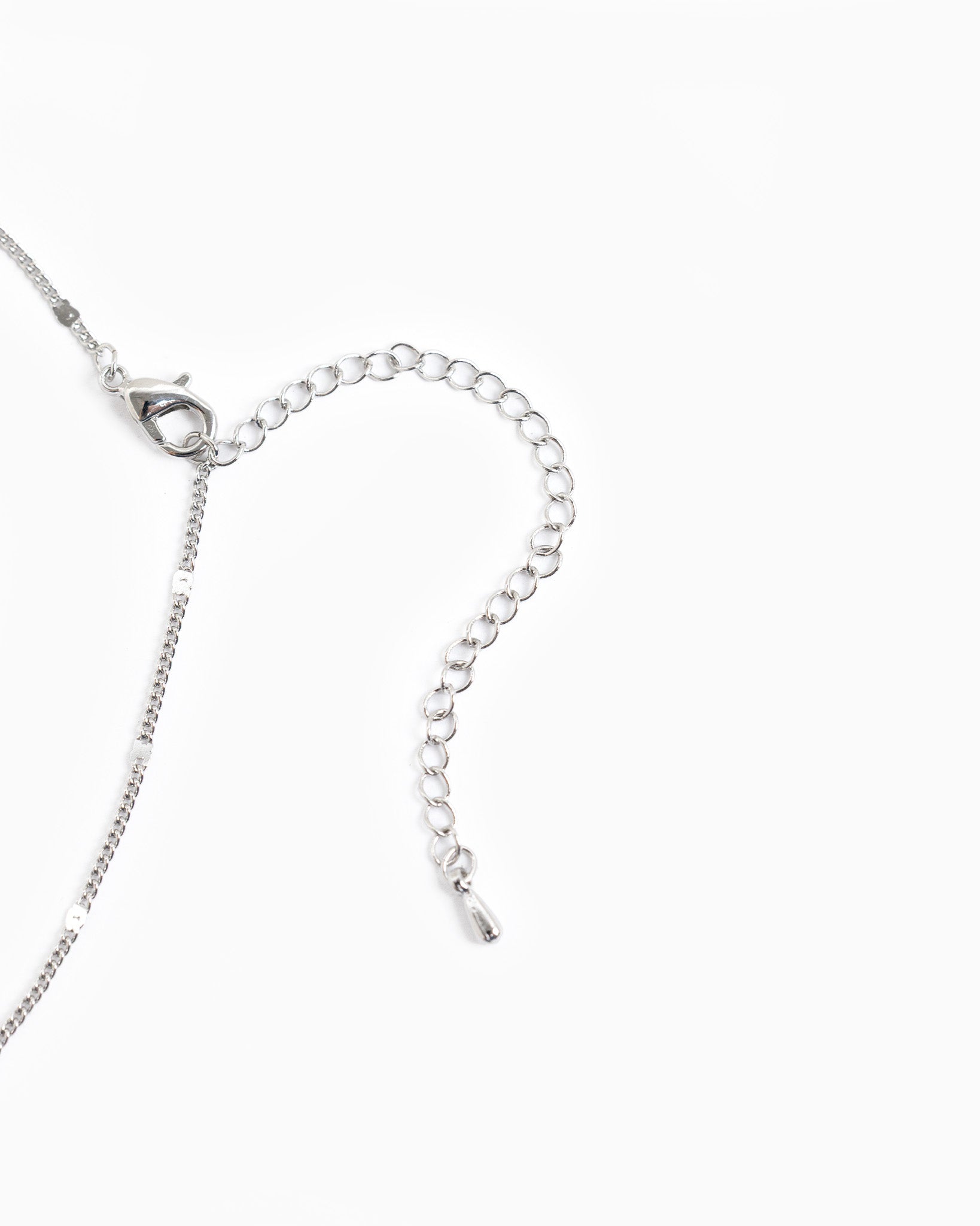 Two Tone Cross CZ Necklace