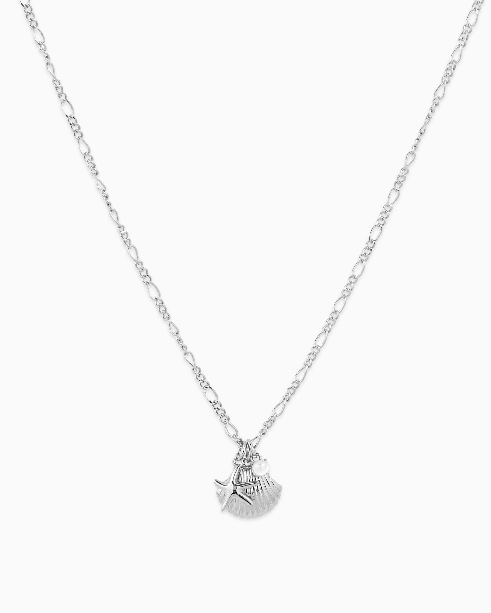 Sea Life Shell& Starfish Pendant Neckalace