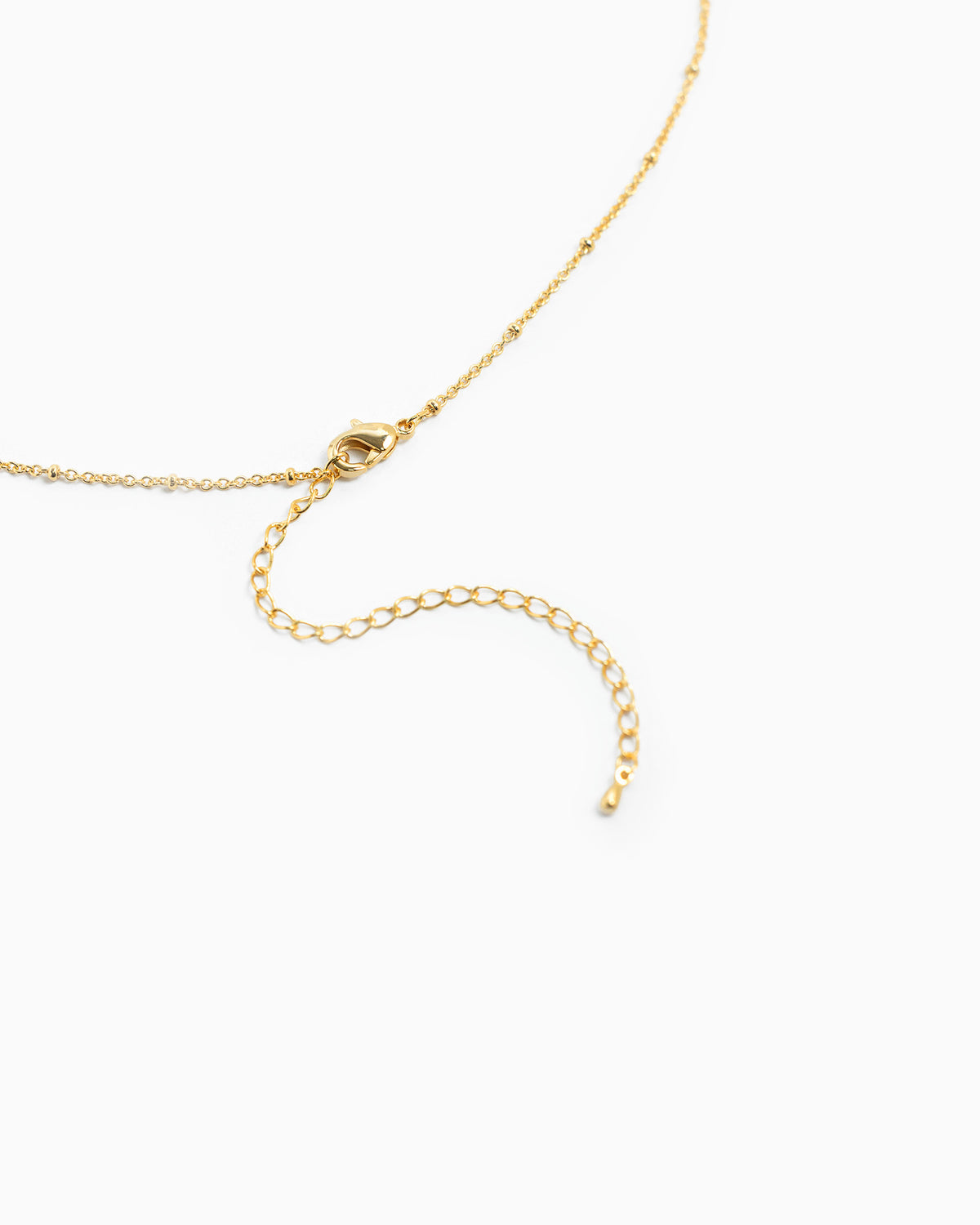 Teardrop CZ Flower Pendant Necklace-4