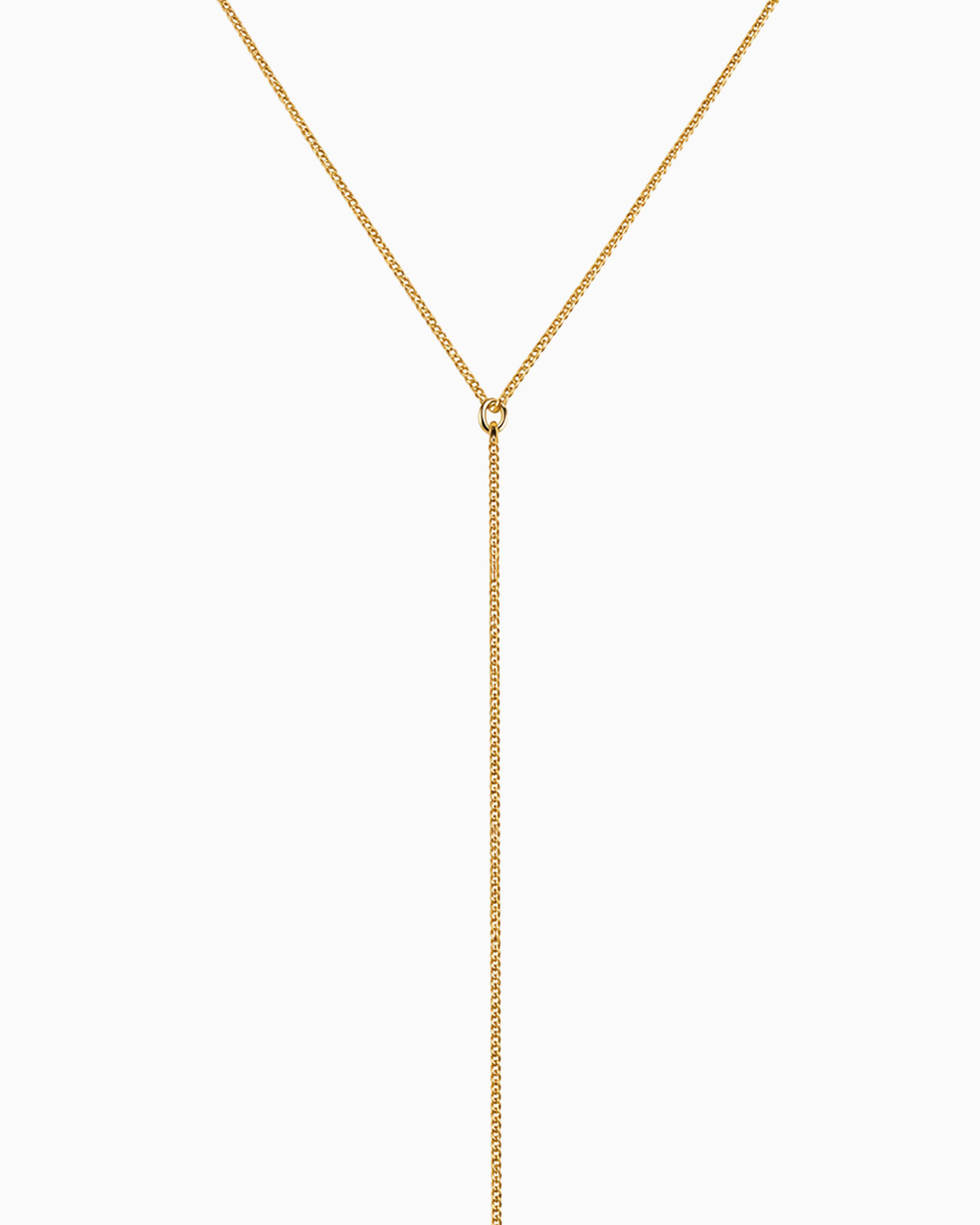 CZ Teardrop Y-Drop Necklace-3