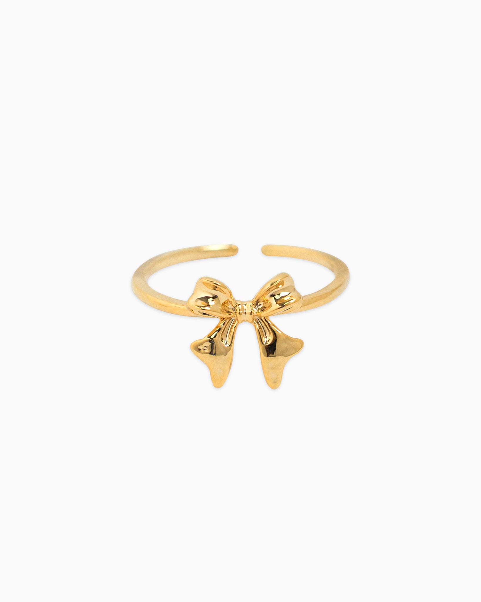 Bow Charm Open Ring