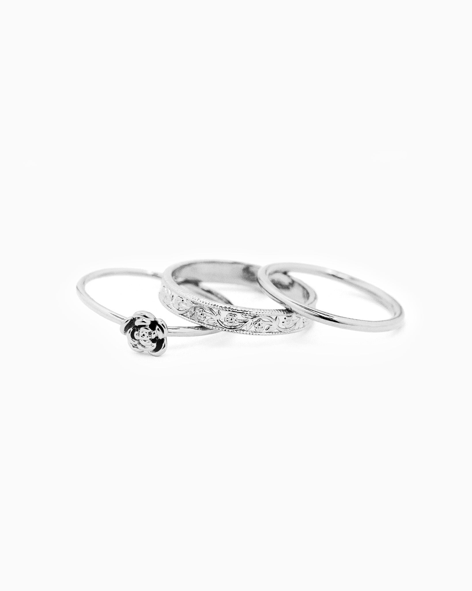 Rose Pattern Rings