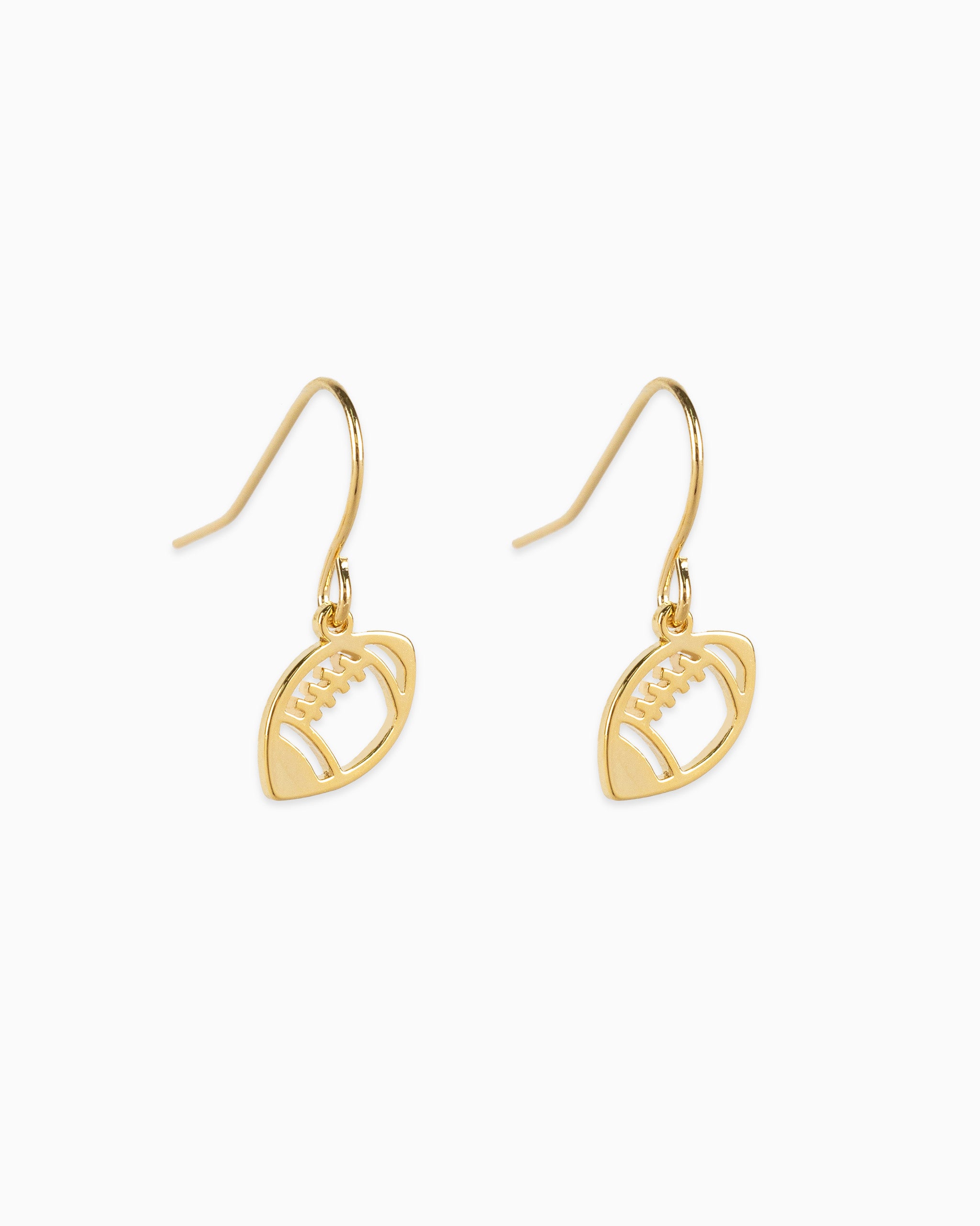 Open football fish hook earring