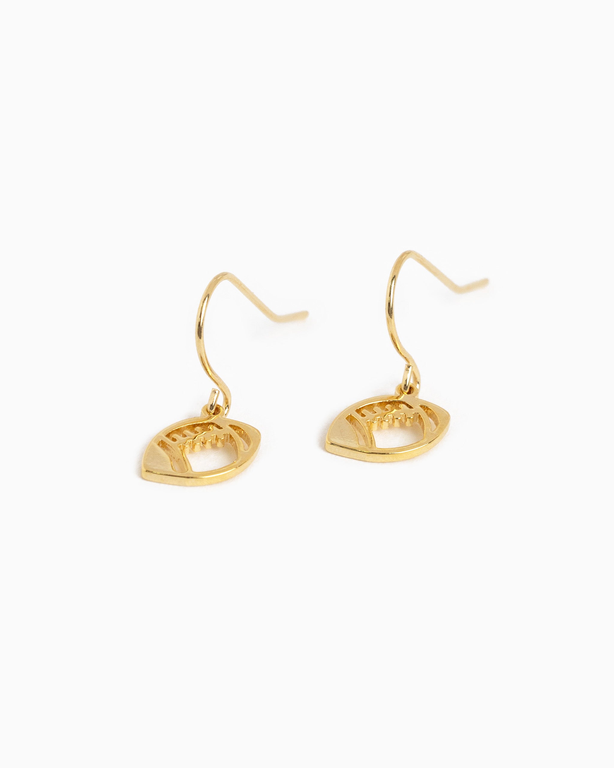 Open football fish hook earring