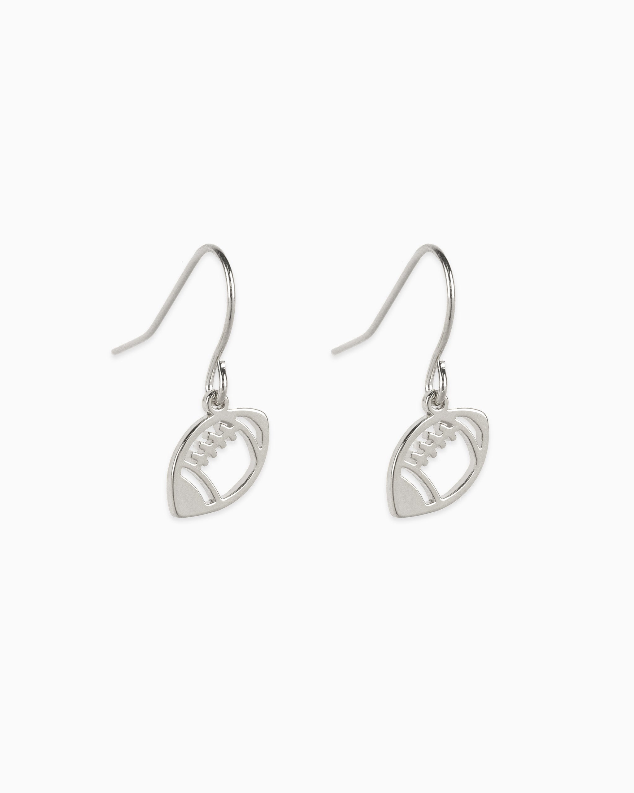 Open football fish hook earring