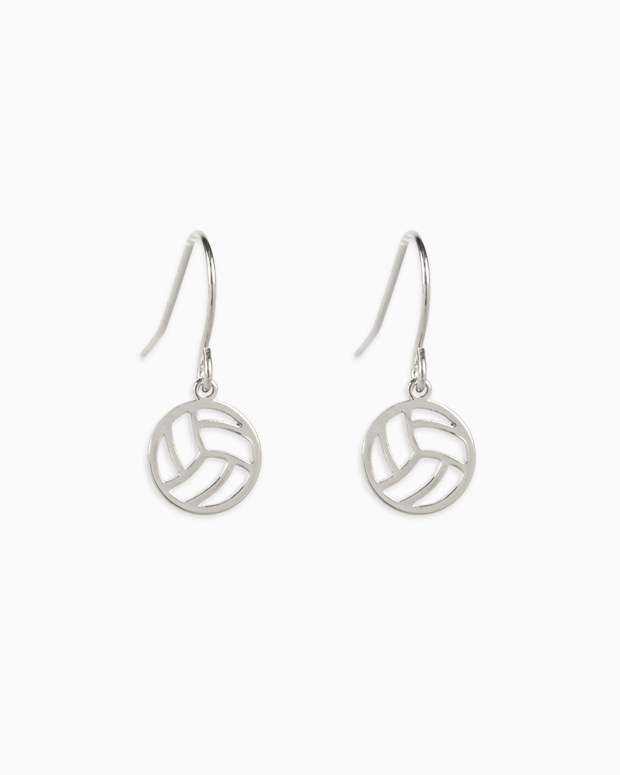 Open volleyball fish hook earring