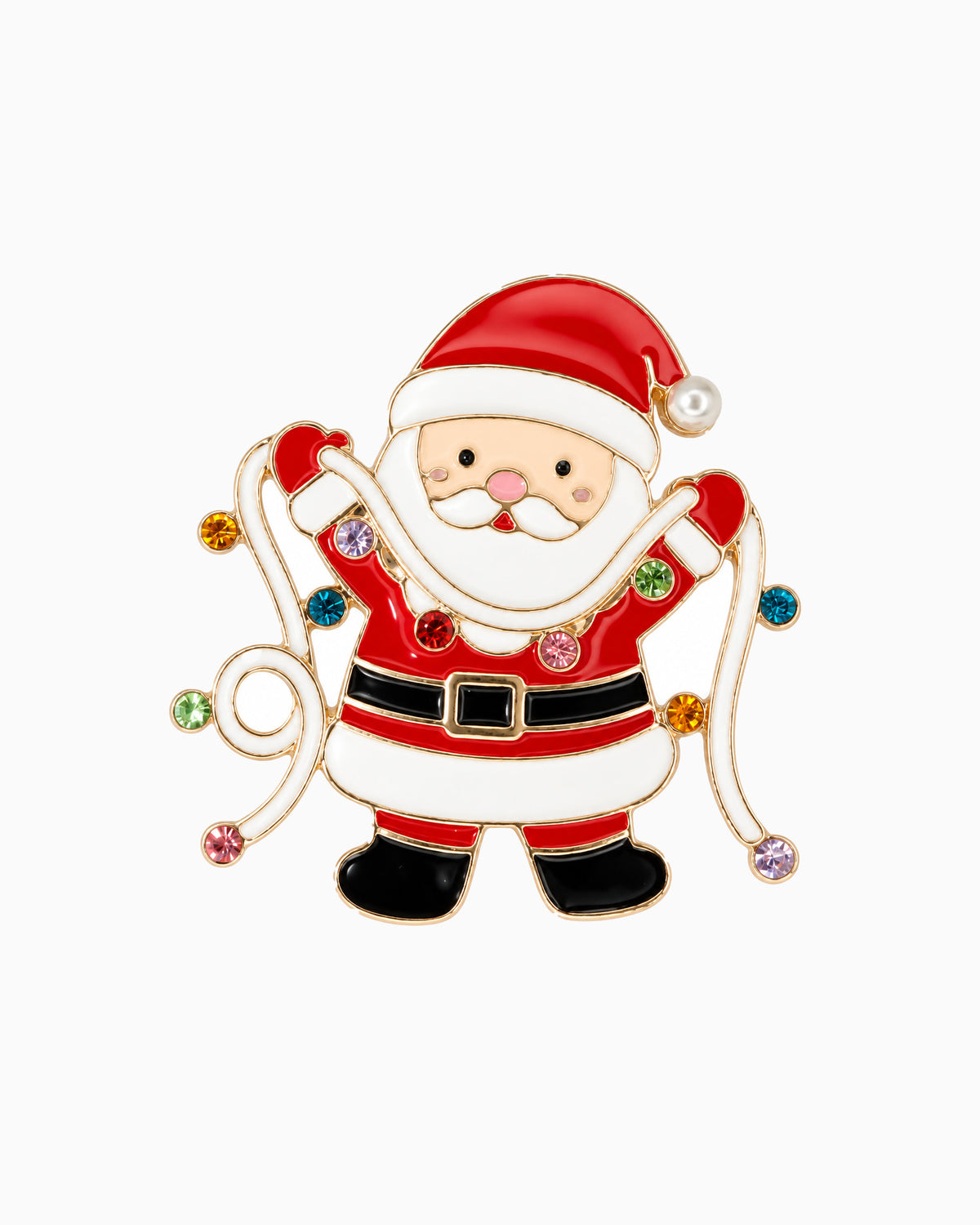 Christmas Santa Brooch-2