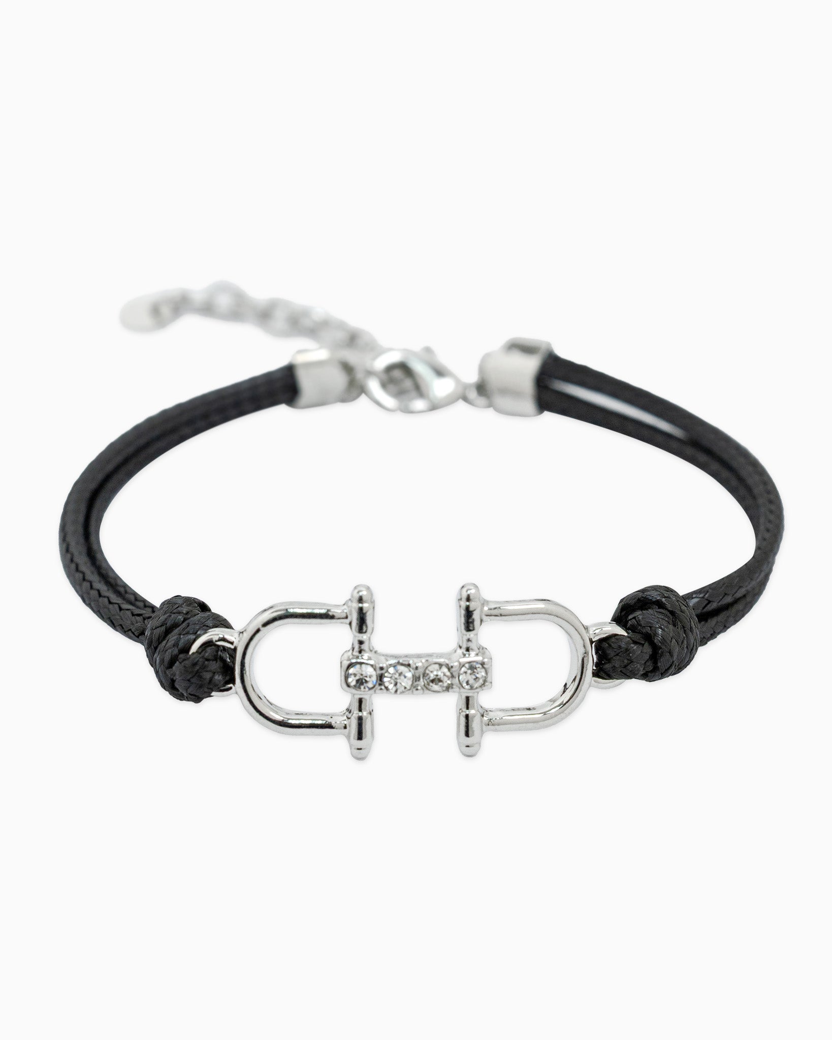 Double Horsebit Stirrup Cord Bracelet