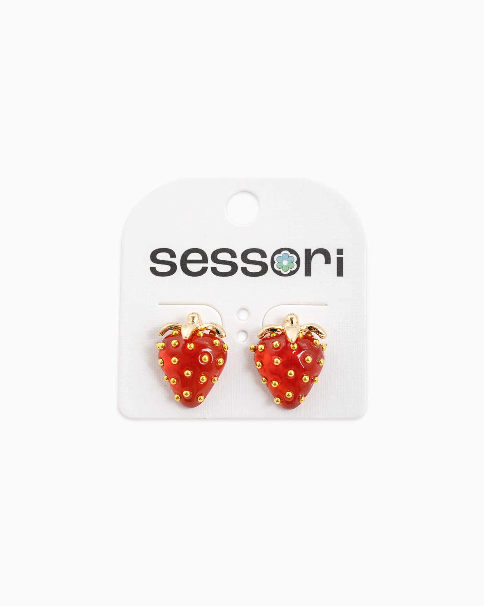 Fruity Strawberry Stud Earrings