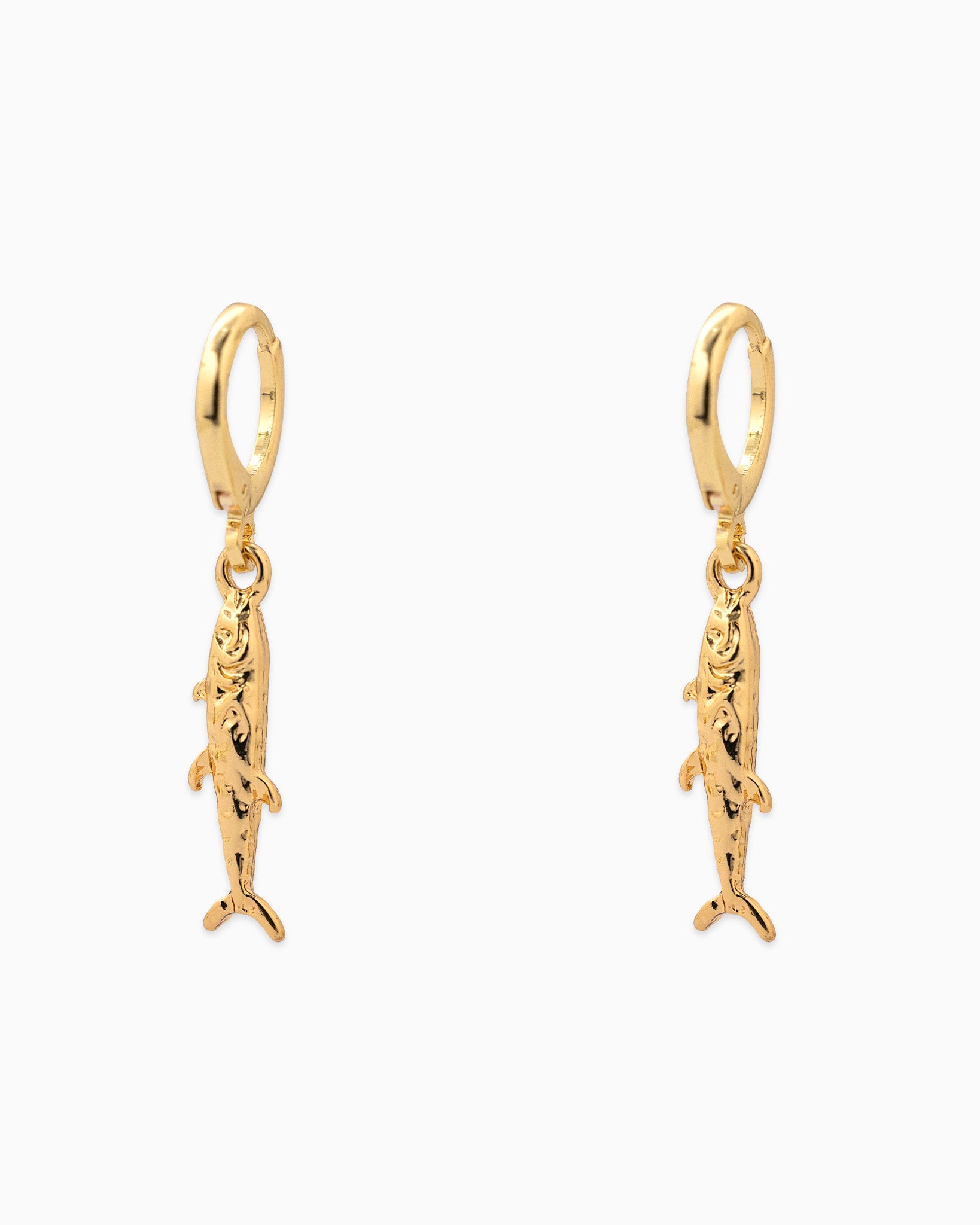 Sea Life Sardine Fish Drop Earrings