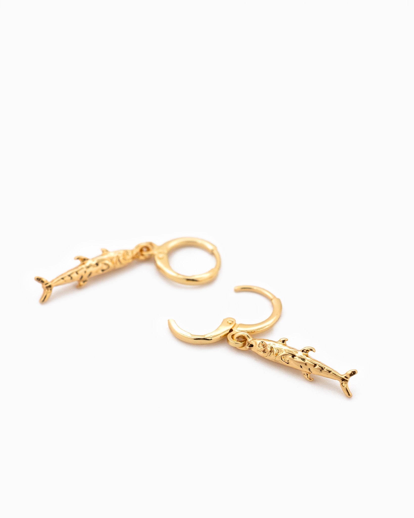 Sea Life Sardine Fish Drop Earrings