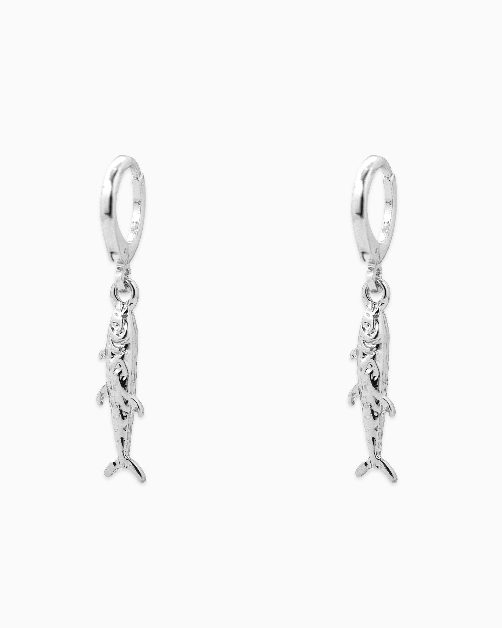 Sea Life Sardine Fish Drop Earrings