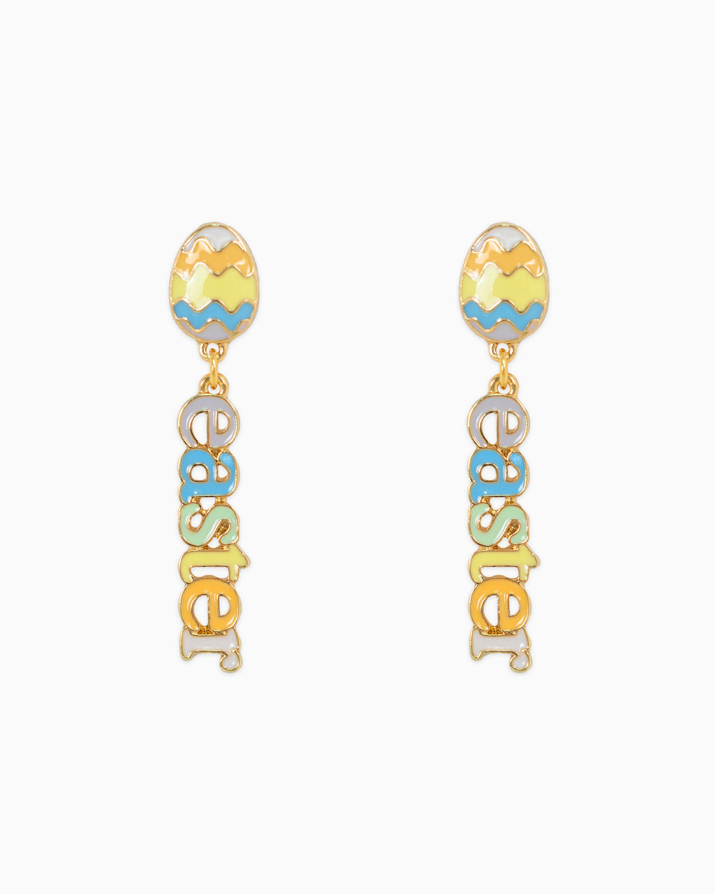 Happy Easter Letter Drop Earrings